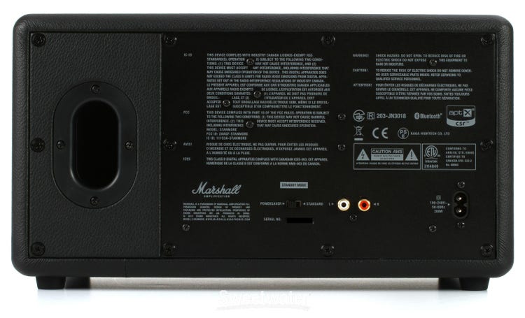 Marshall Stanmore II Bluetooth Speaker System (White)