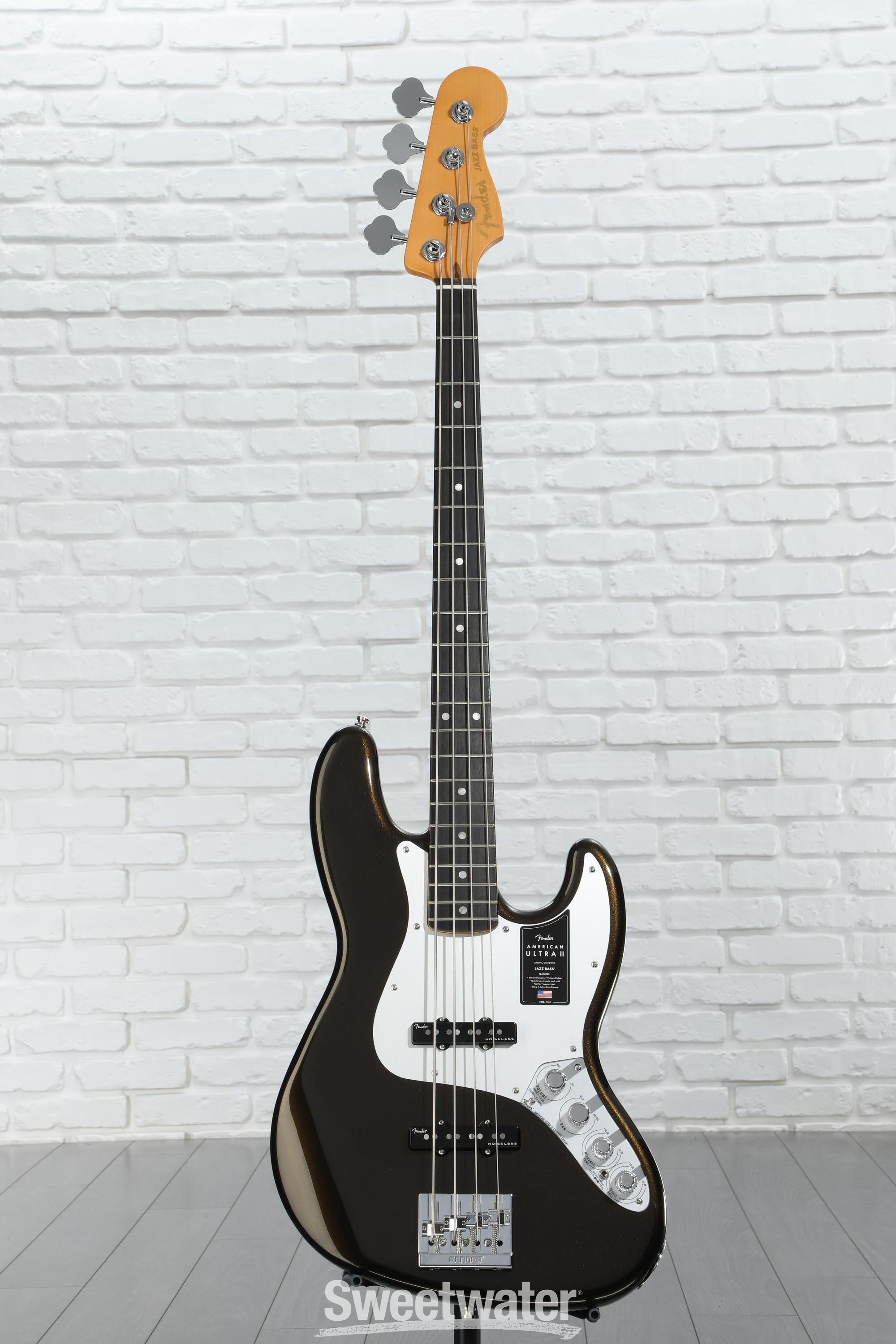 ベース Fender USA American Ultra II Jazz Bass Fender American Ultra II Jazz Bass V - Sinister Red, Maple