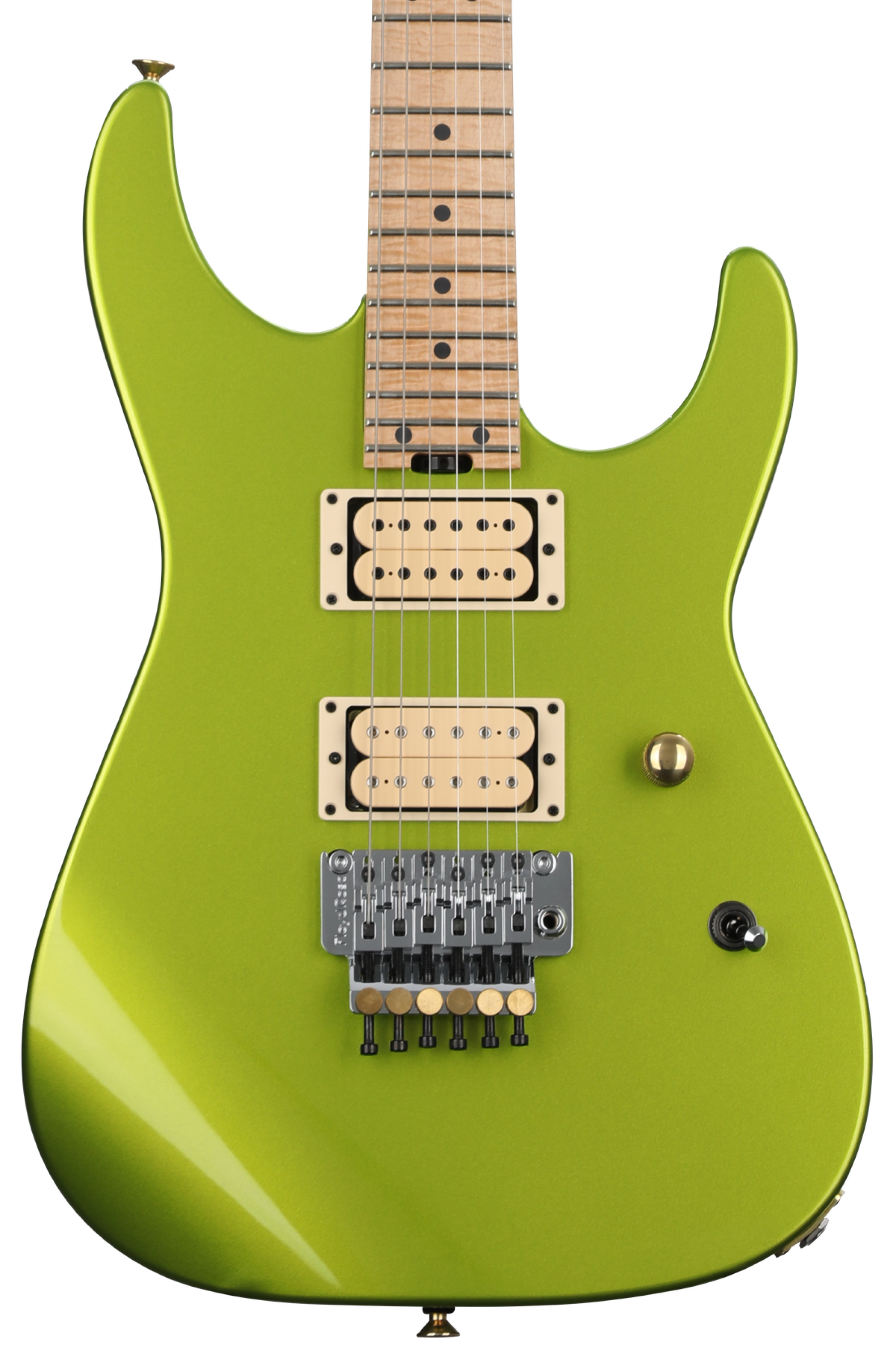 Charvel Custom Shop Dinky HH Electric Guitar - Lime Green Metallic