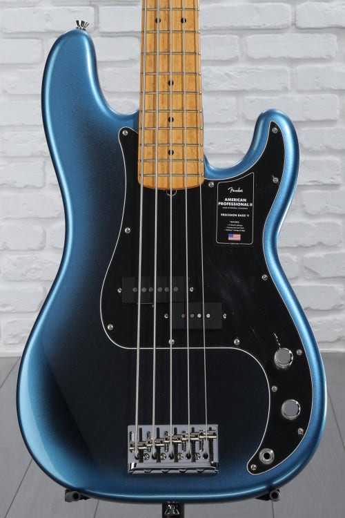 Fender American Professional II Precision Bass V - Dark Night with Maple Fingerboard