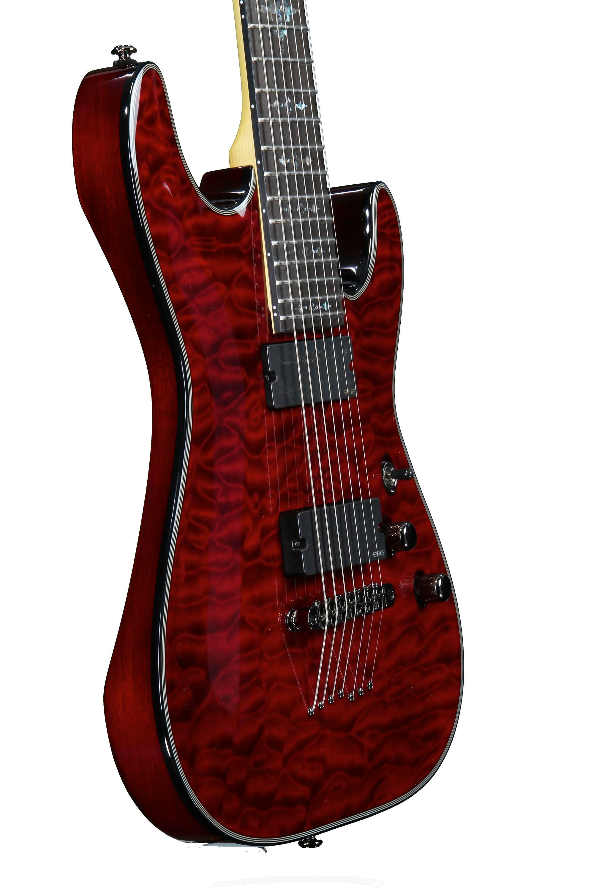 Schecter Damien Elite-7 - Crimson Red | Sweetwater