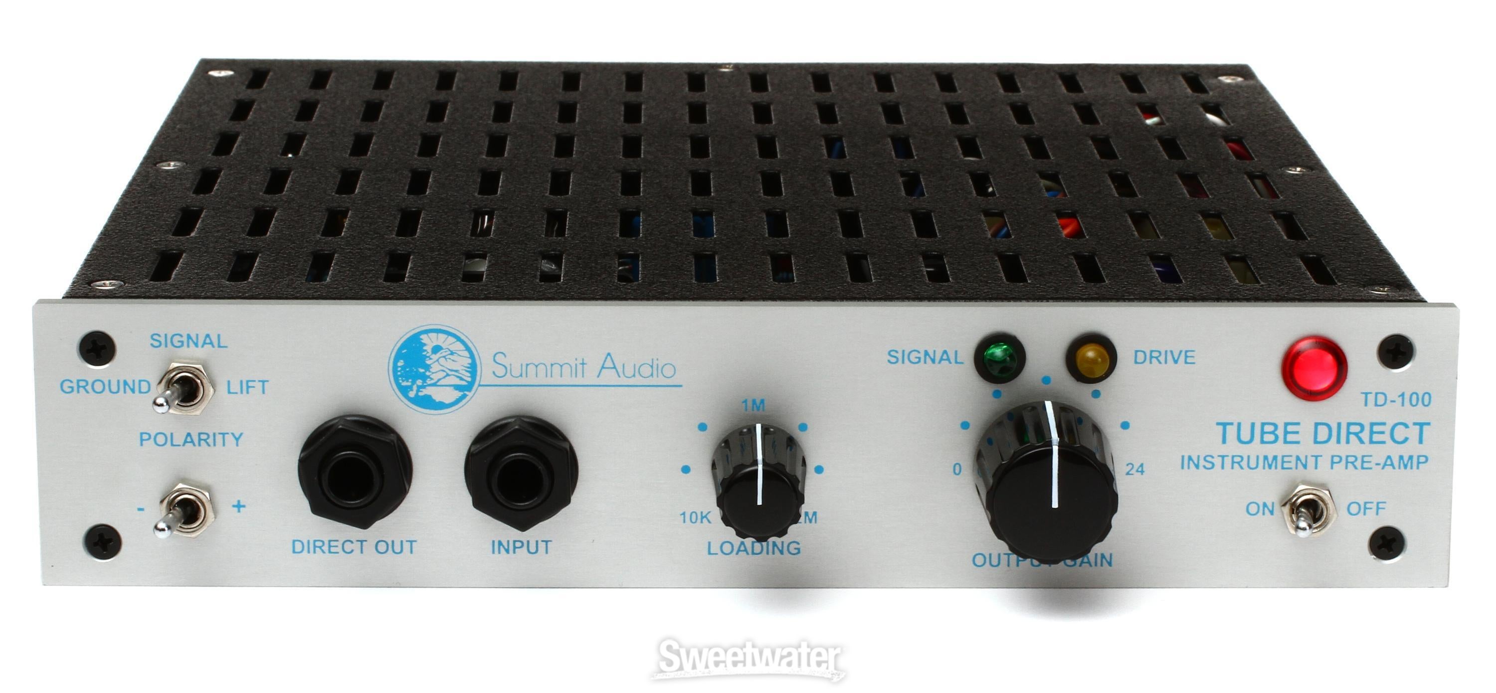 Summit Audio TD-100 1-channel Active Tube Instrument Direct Box | Sweetwater