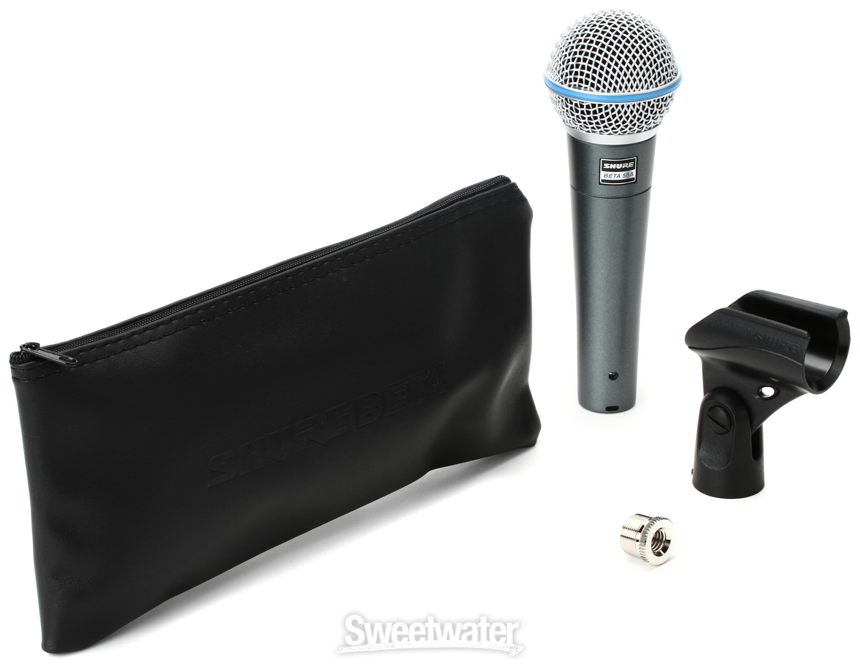 Shure Beta 58A Supercardioid Dynamic Vocal Microphone | Sweetwater