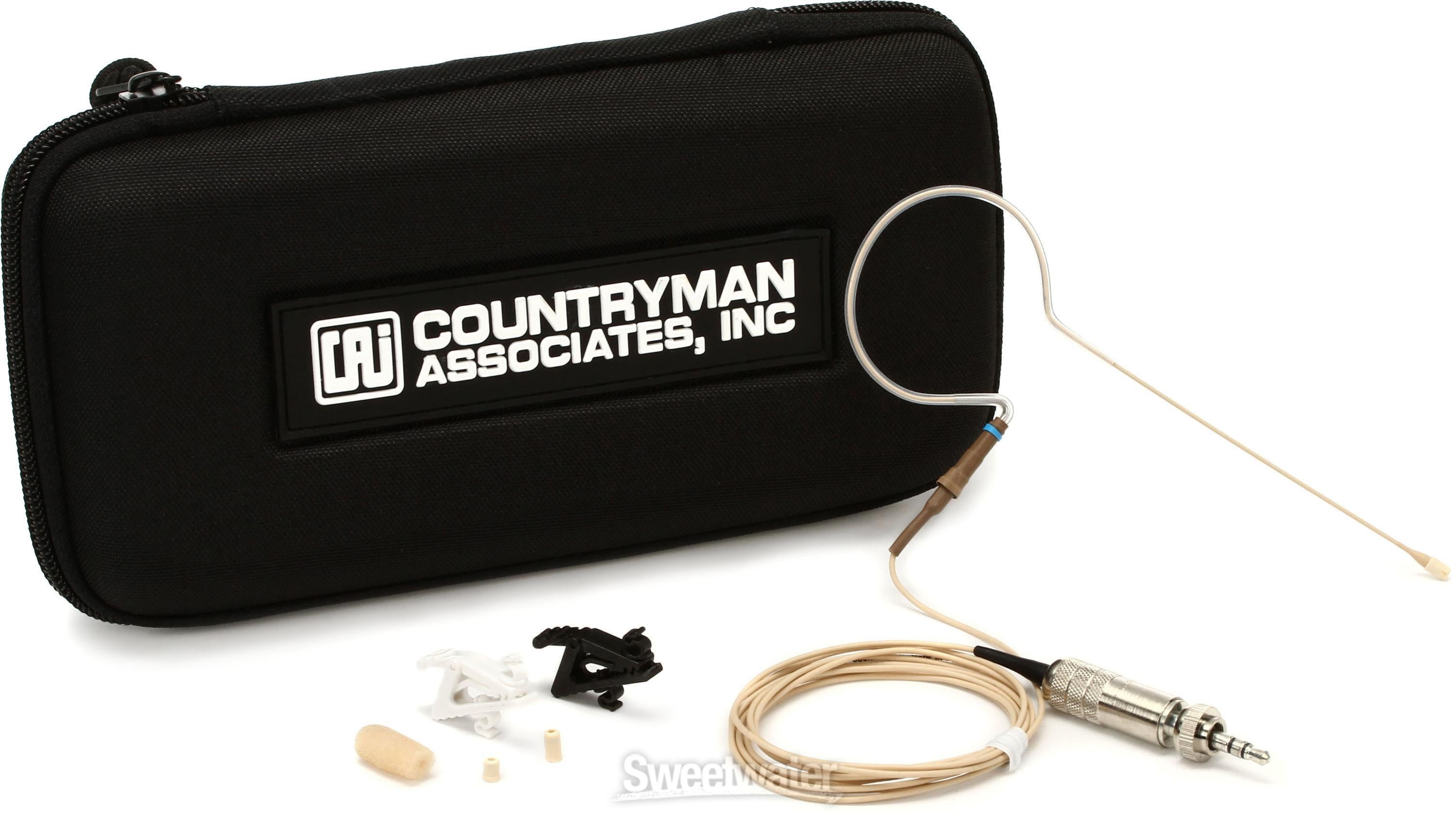 Countryman E6 Omnidirectional Earset Microphone - Low Gain with