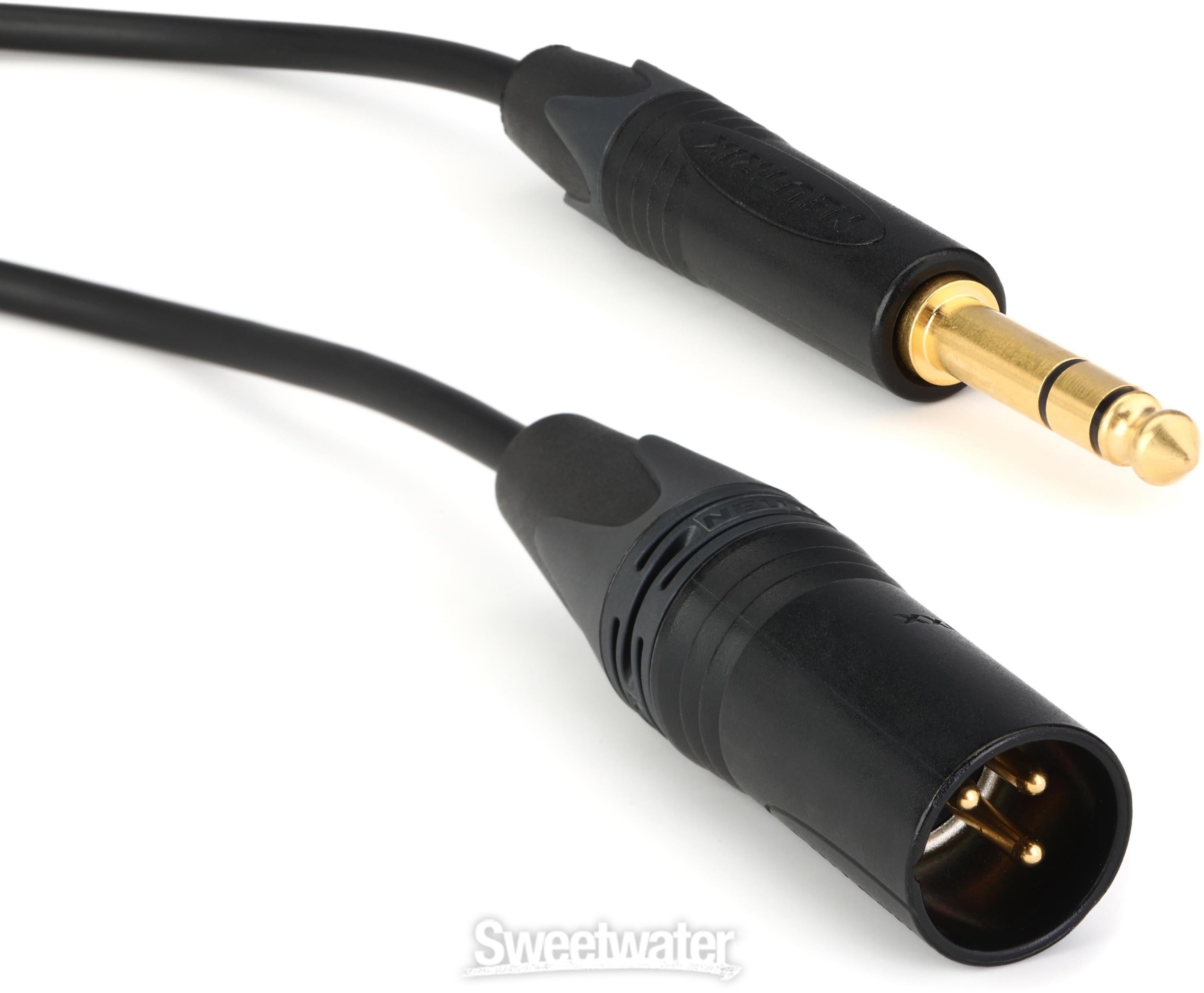 Shure BCASCA-NXLR3QI XLR and 1/4-inch Male Cable for BRH50M/440M