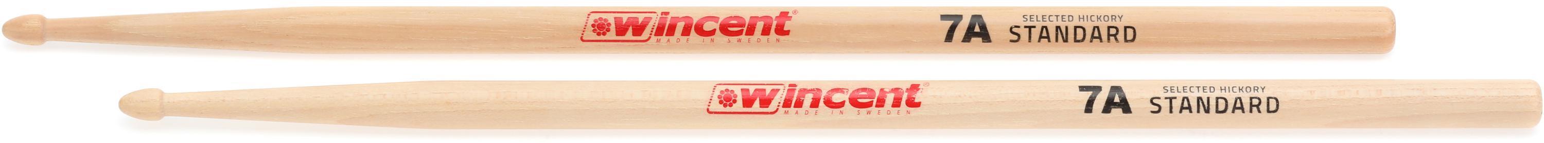 Photo of Wincent Hickory Drumsticks - 7A - Wood Tip