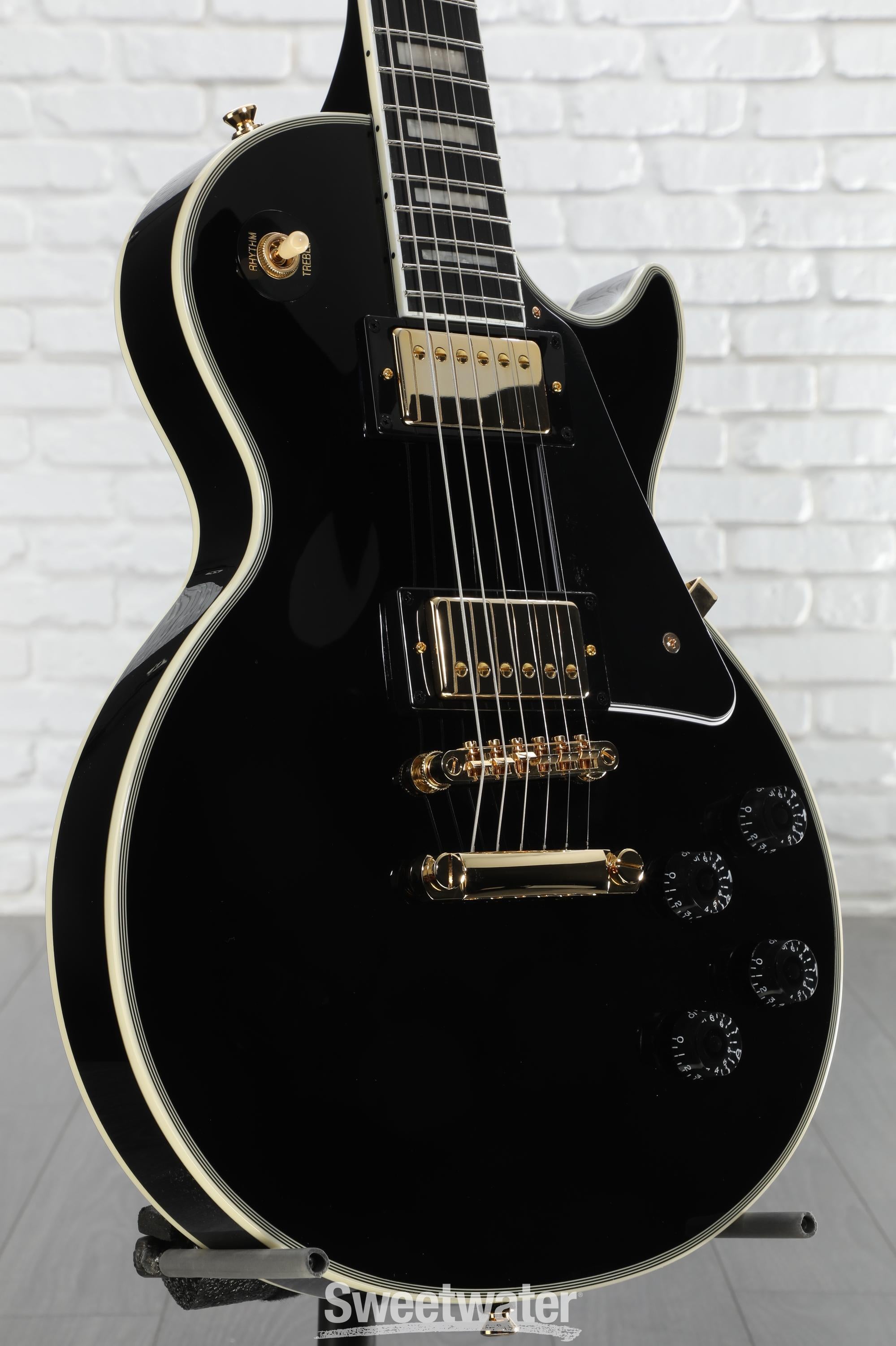 Epiphone Les Paul Custom Electric Guitar - Ebony | Sweetwater