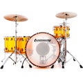 Photo of Ludwig Vistalite Zep 5-piece Shell Pack with Snare Drum - Amber