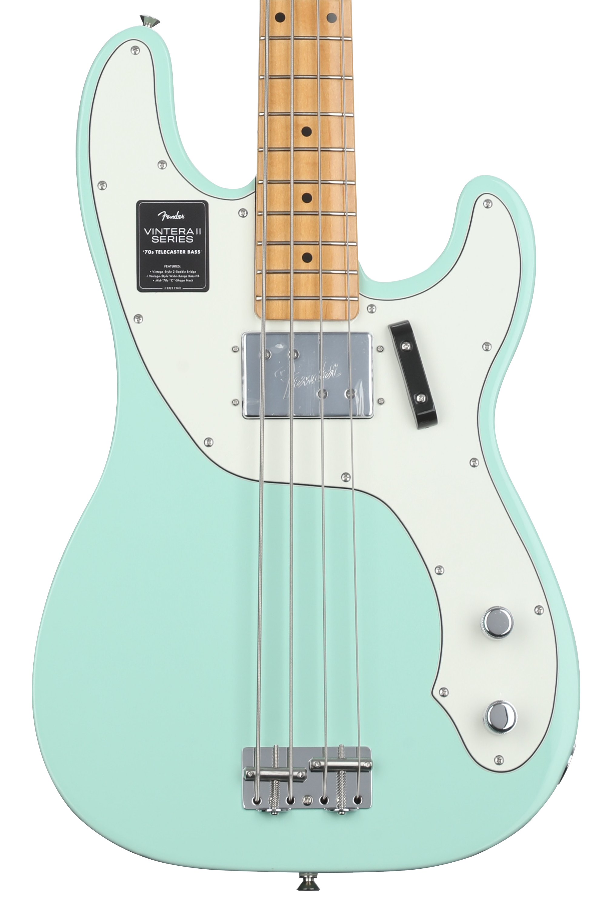 Fender Vintera II '70s Telecaster Bass - Surf Green | Sweetwater
