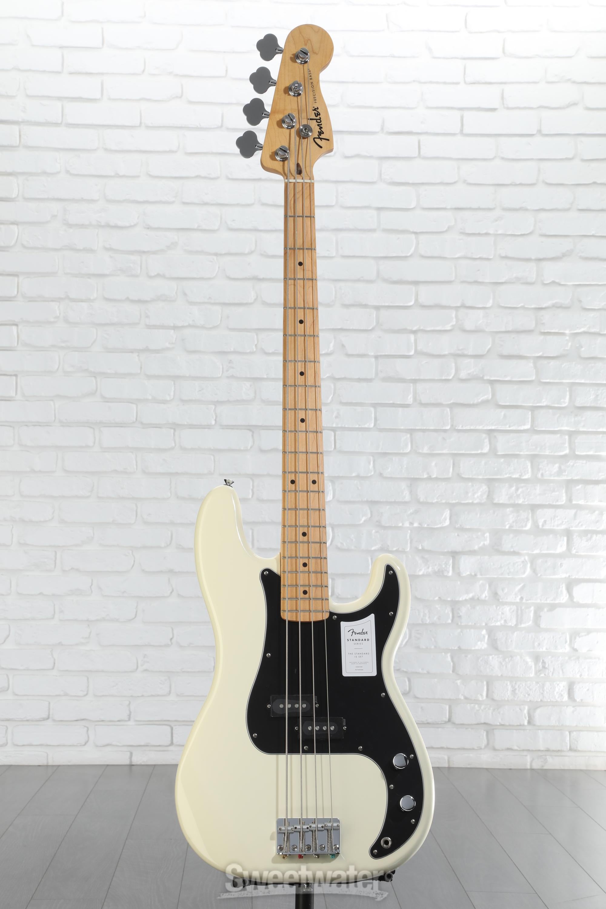 Fender Standard Precision Bass - Olympic White | Sweetwater
