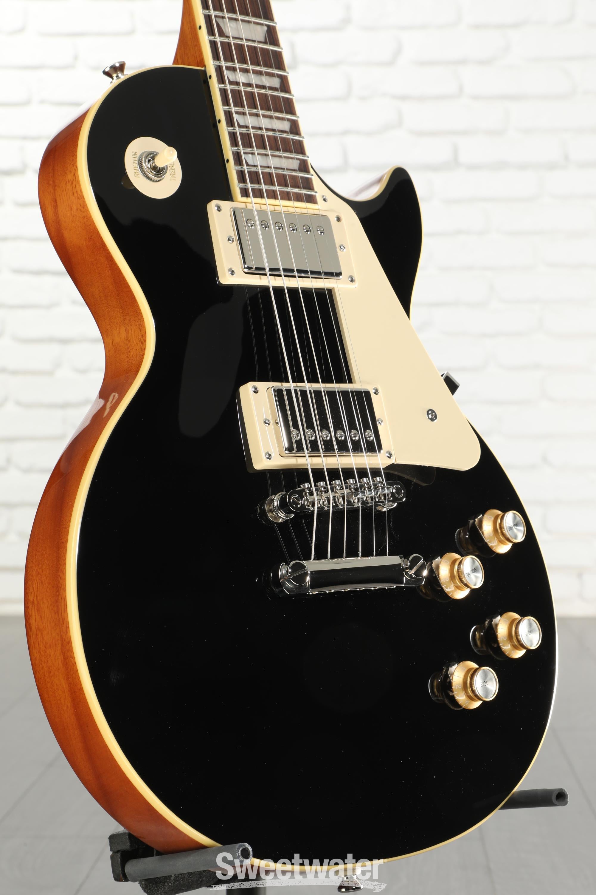 Epiphone Les Paul Standard '60s Electric Guitar - Ebony | Sweetwater