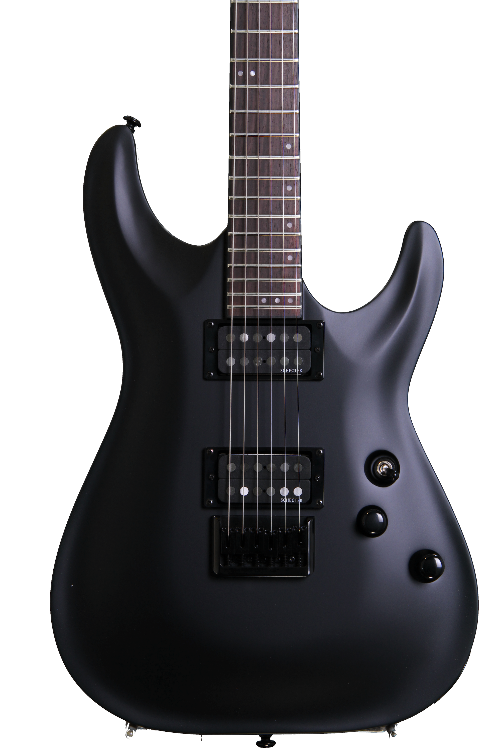 ギター Schecter STEALTH AD-C-1-ST SBK Schecter Stealth C-1 - Satin Black Stealth | Sweetwater