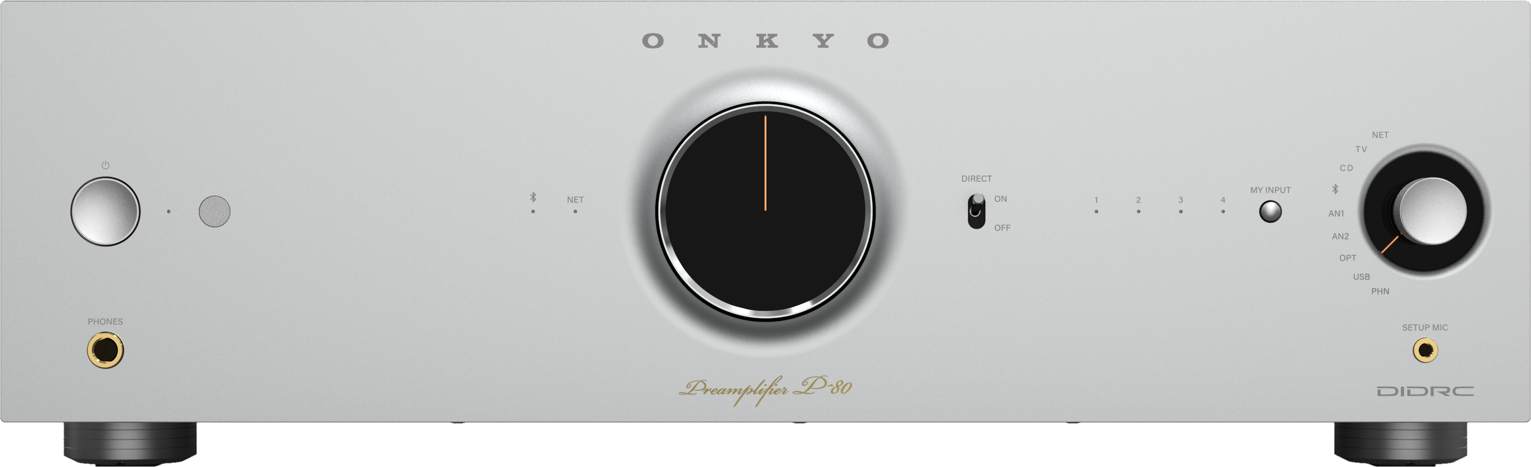 Onkyo Icon Series P-80 Network Preamplifier - Silver | Sweetwater