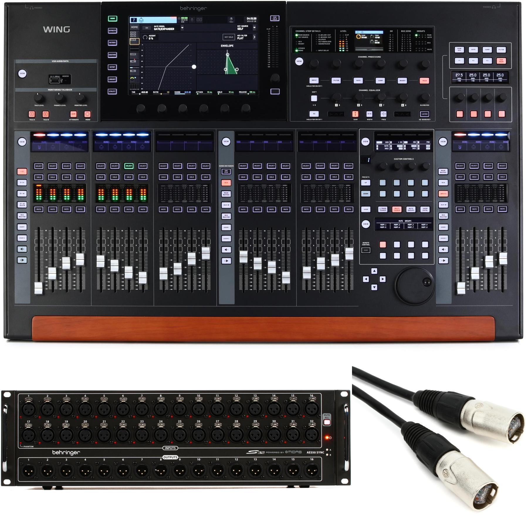 Behringer WING 48-channel Digital Mixer with S32 Digital Stage Box