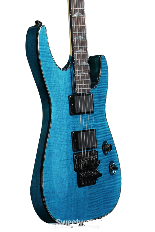 Charvel Desolation Soloist DX-1 FR - Transparent Blue Smear