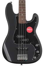 Photo of Squier Affinity Series Precision Bass - Charcoal Frost Metallic with Laurel Fingerboard