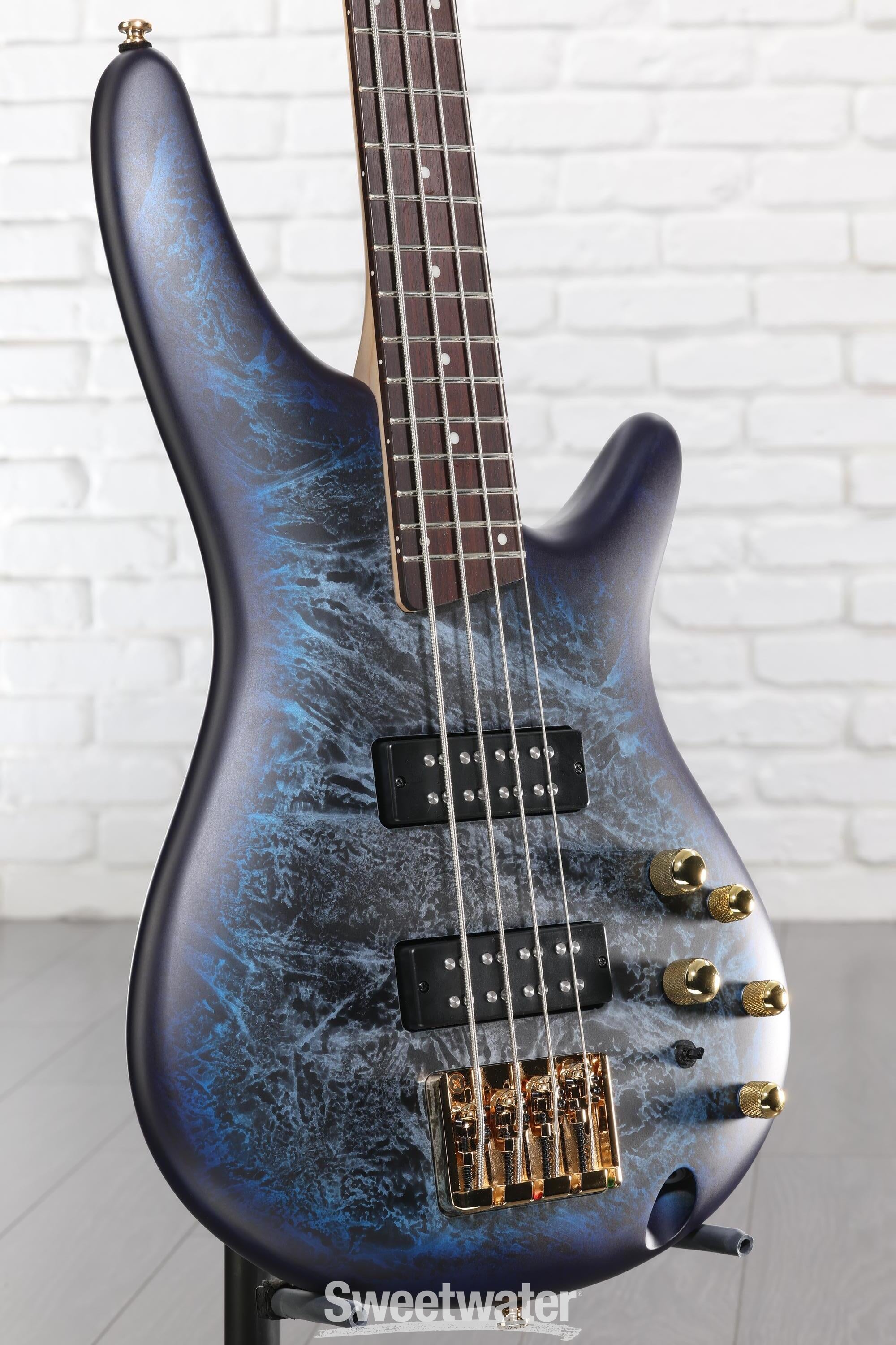 Photo of Ibanez SR Standard 4-string Electric Bass Guitar - Cosmic Blue Frozen Matte