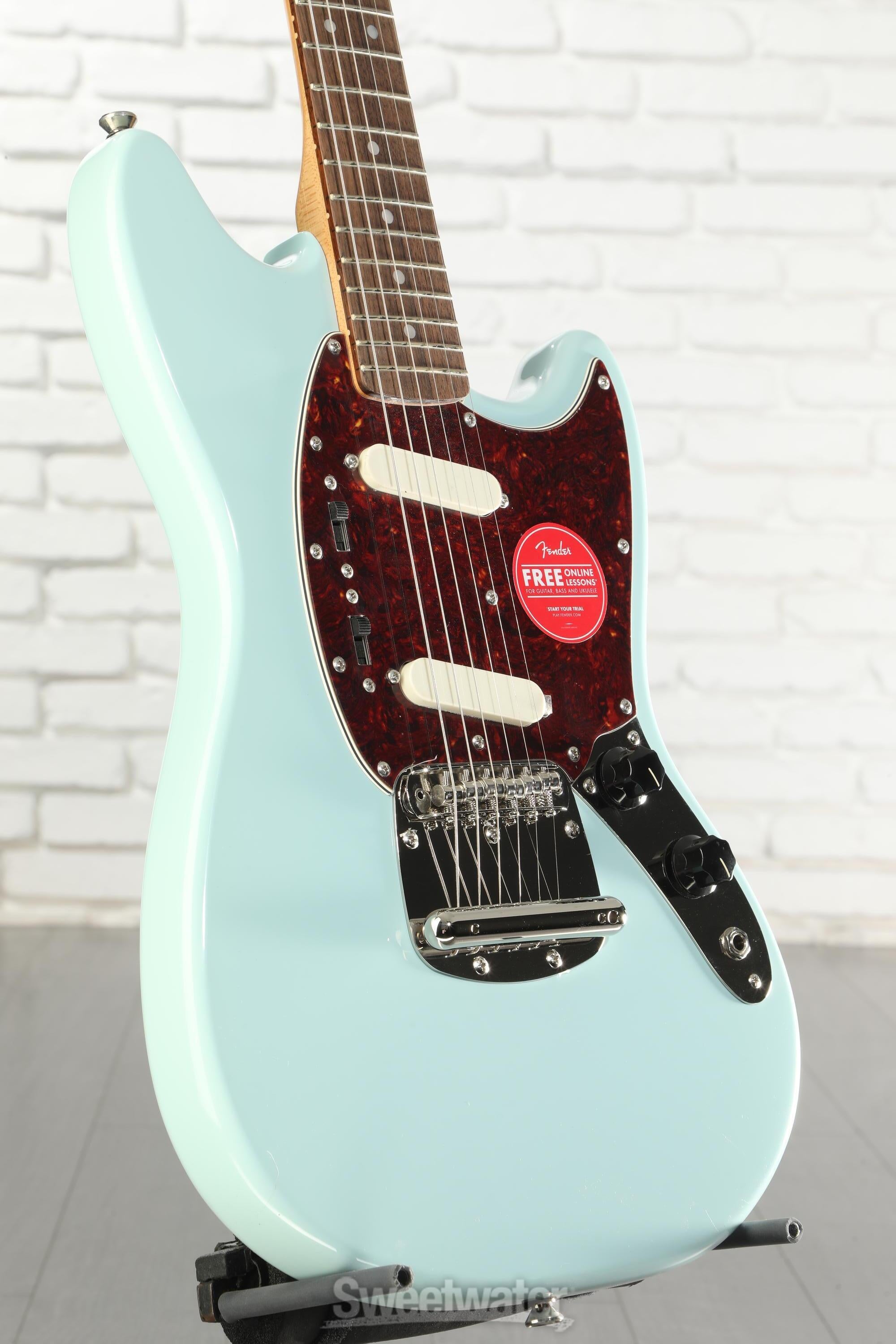 Photo of Squier Classic Vibe '60s Mustang Electric Guitar - Sonic Blue
