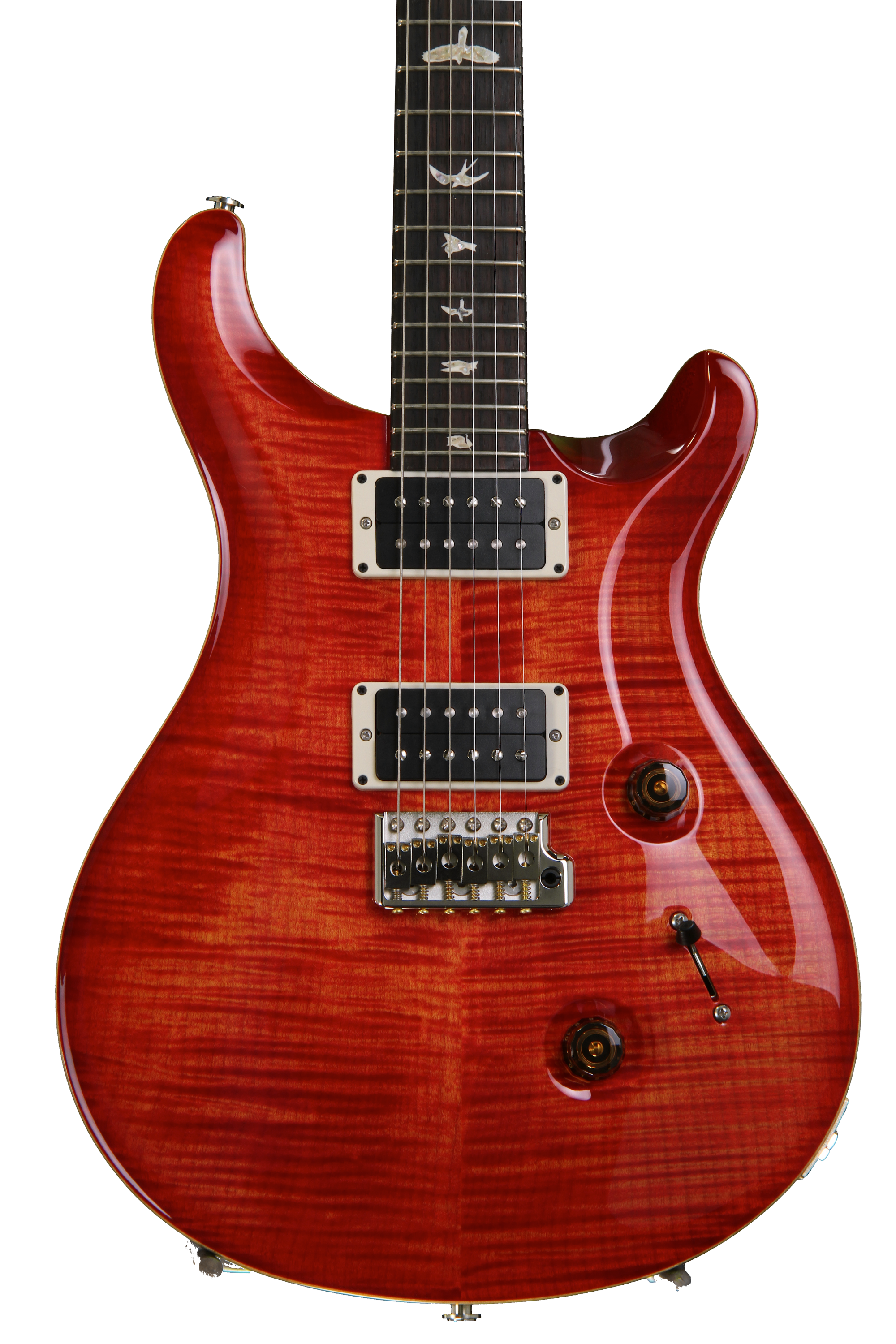 PRS Custom 24 Figured Top - Blood Orange, HFS/VB | Sweetwater