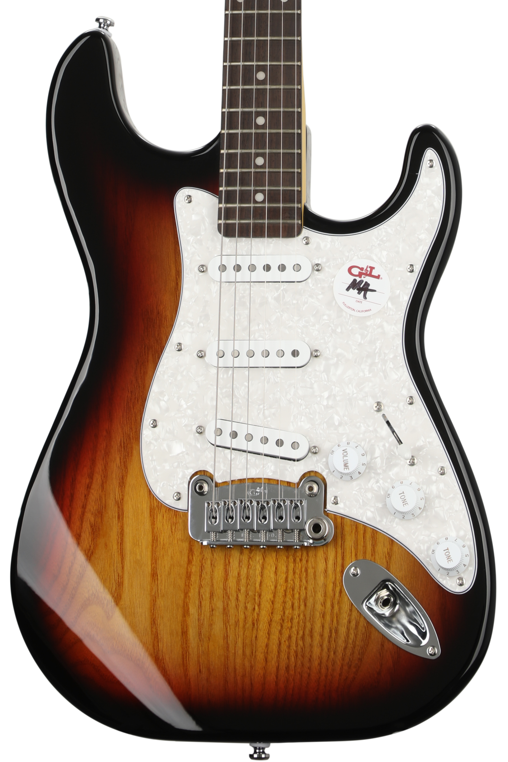 G&L Tribute Legacy Electric Guitar - 3-tone Sunburst | Sweetwater