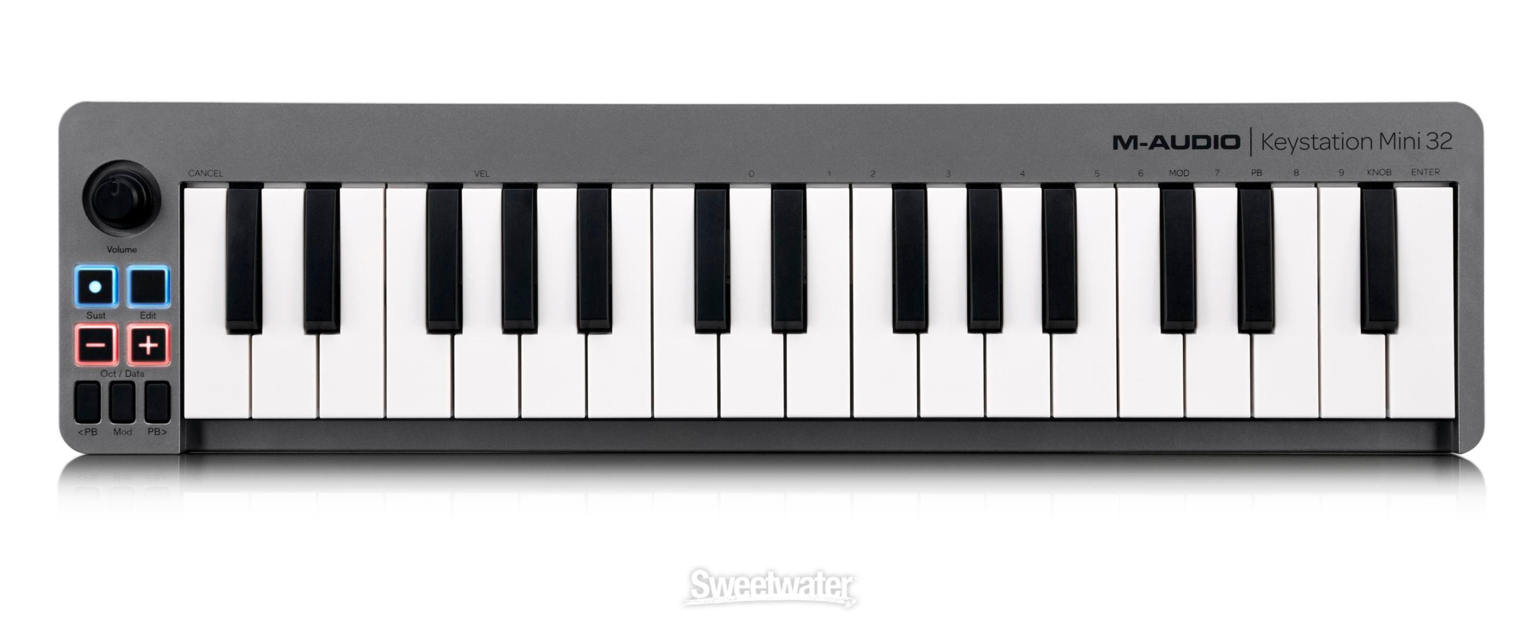 M-Audio Keystation Mini 32 Compact 32-key MIDI Keyboard Controller