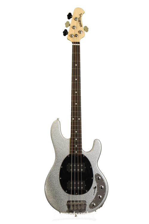 Ernie Ball Music Man Stingray 4 HH - Silver Sparkle | Sweetwater