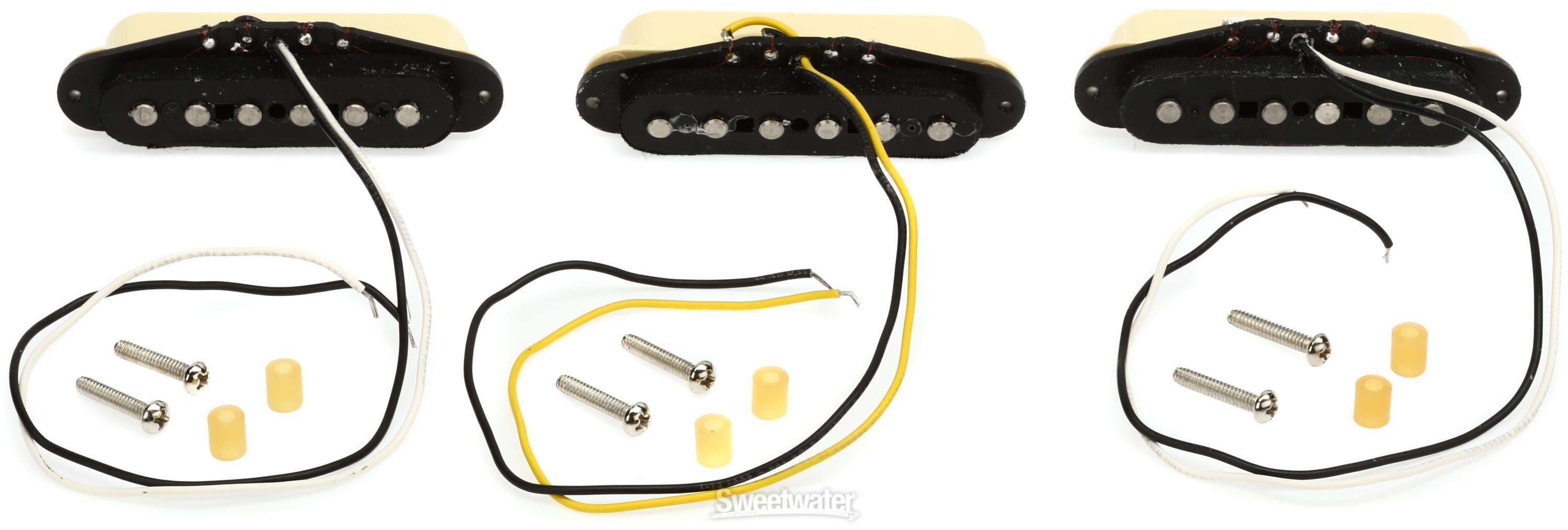 Fender Hot Noiseless Strat Single Coil 3-piece Pickup Set | Sweetwater