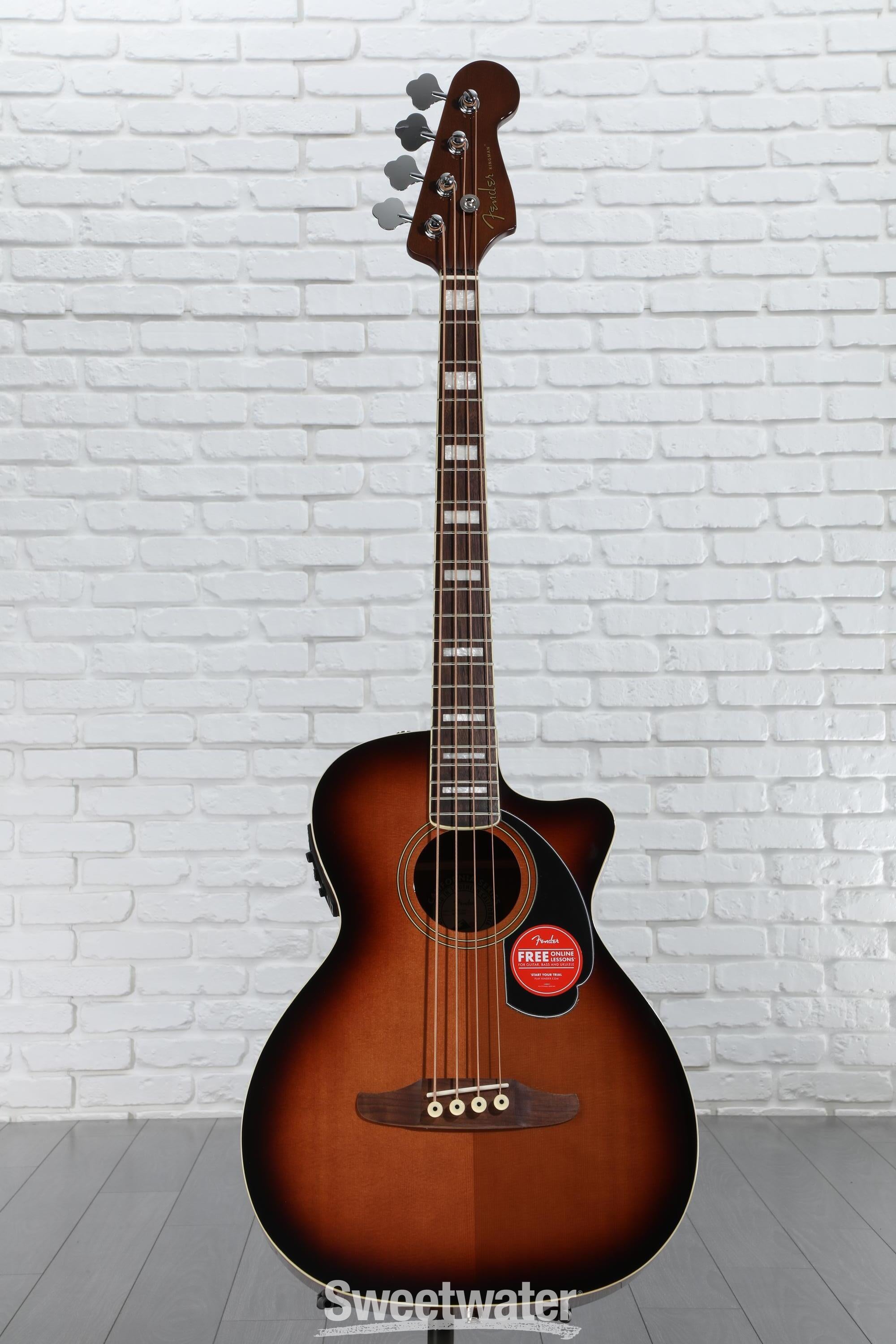 Fender Kingman Acoustic-electric Bass - Shaded Edge Burst
