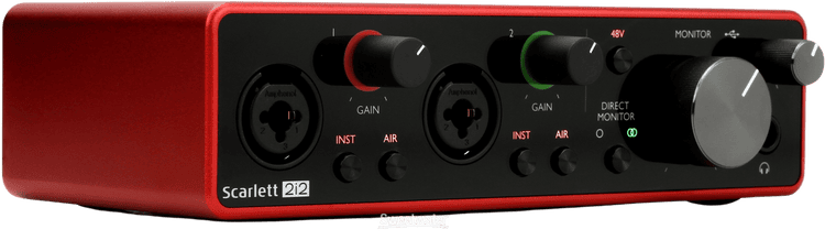 Focusrite Scarlett 2i2 - Carte son studio USB 2 entrées