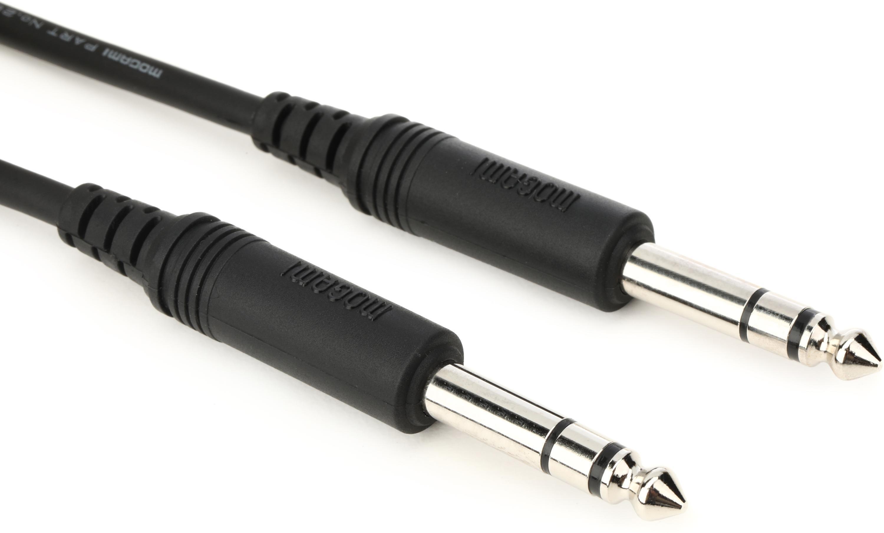 Photo of Mogami PURE PATCH SS-03 Cable - 1/4-inch TRS Male to 1/4-inch TRS Male - 3-foot