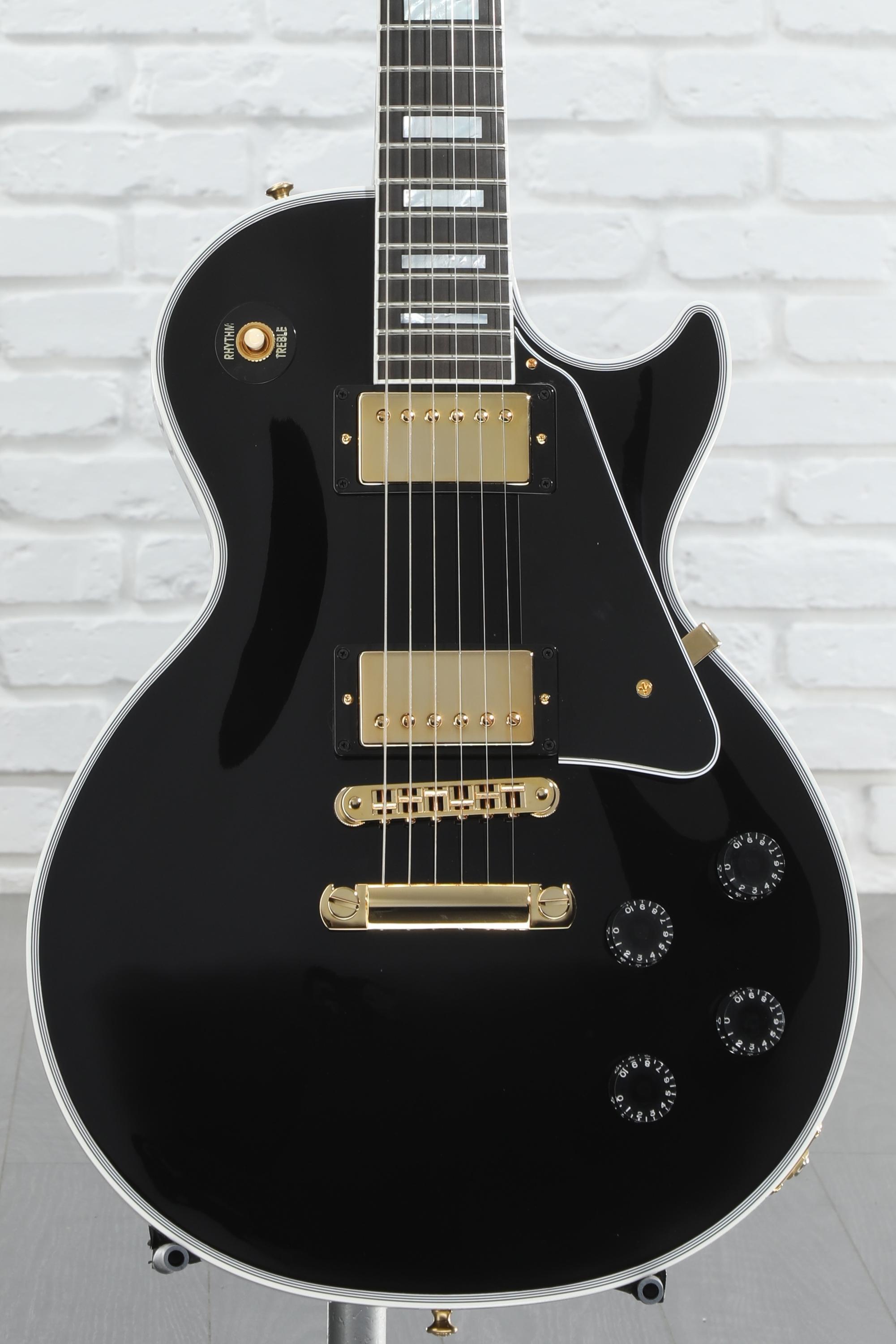 Les Paul Custom w/ Ebony Fingerboard Gloss, Ebony | Gibson