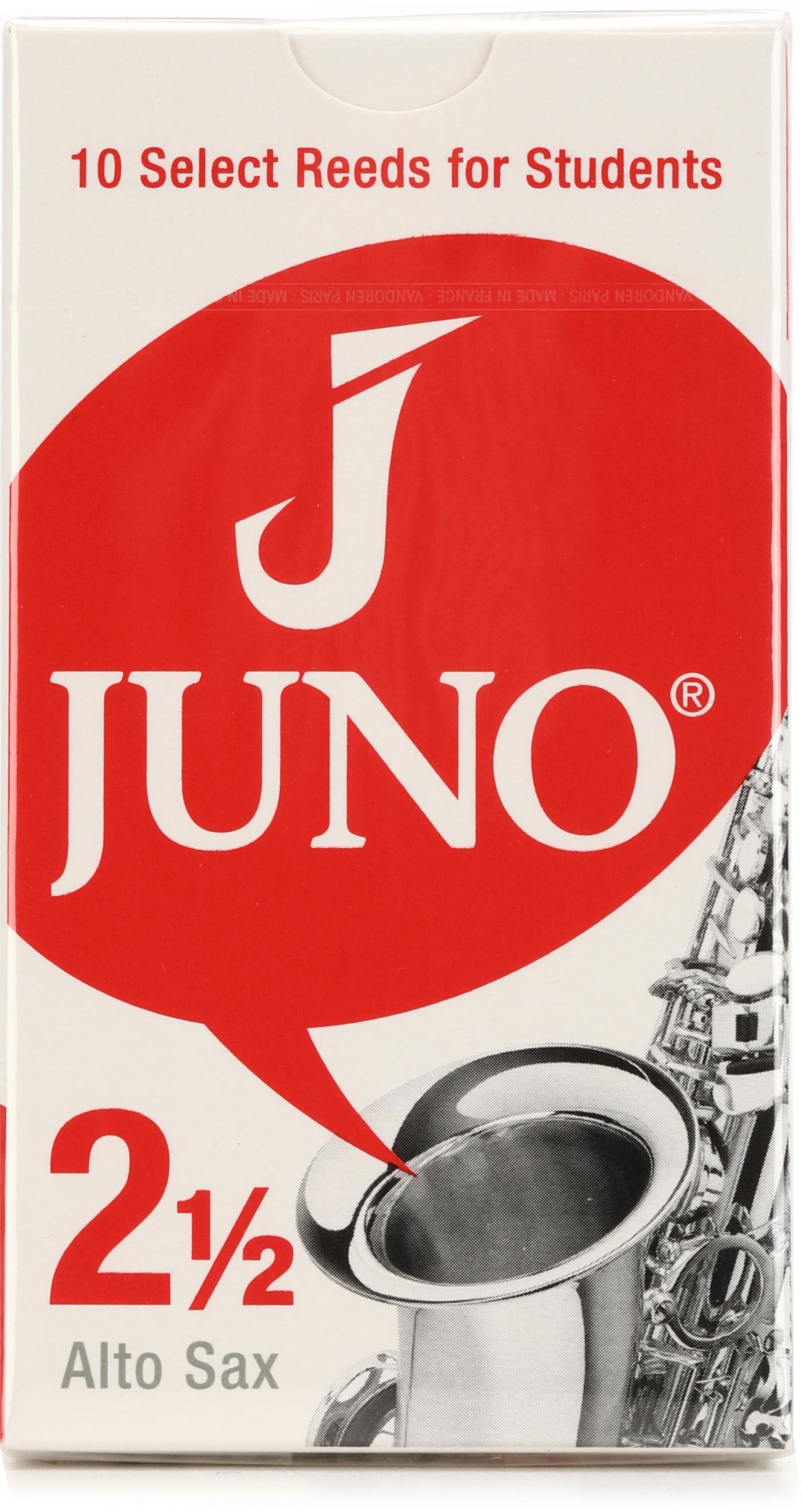 Juno JSR6125 Alto Saxophone Reeds 2.5 (10pack) Sweetwater