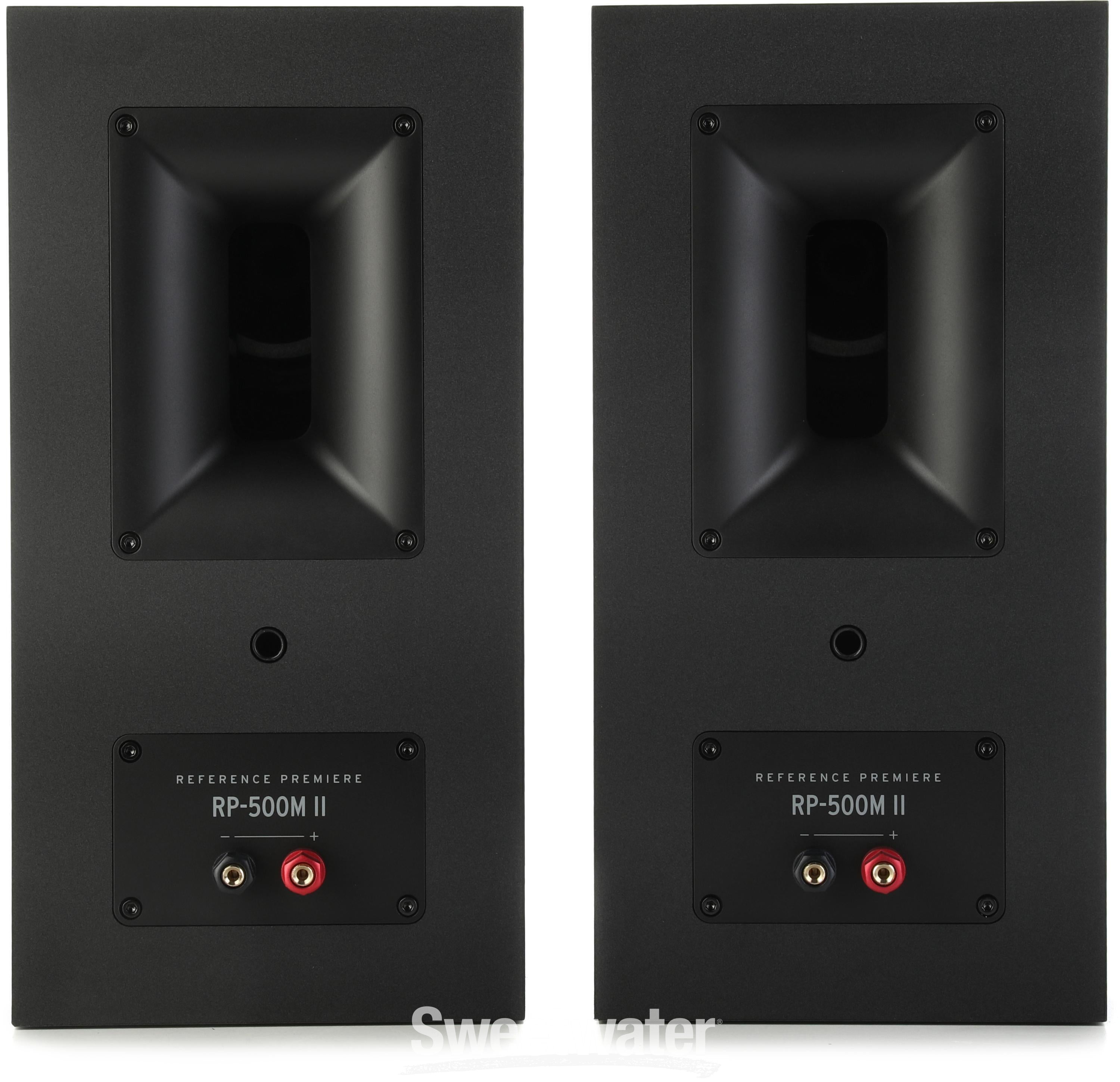 Klipsch RP-500M II Passive Bookshelf Speaker Pair - Ebony | Sweetwater