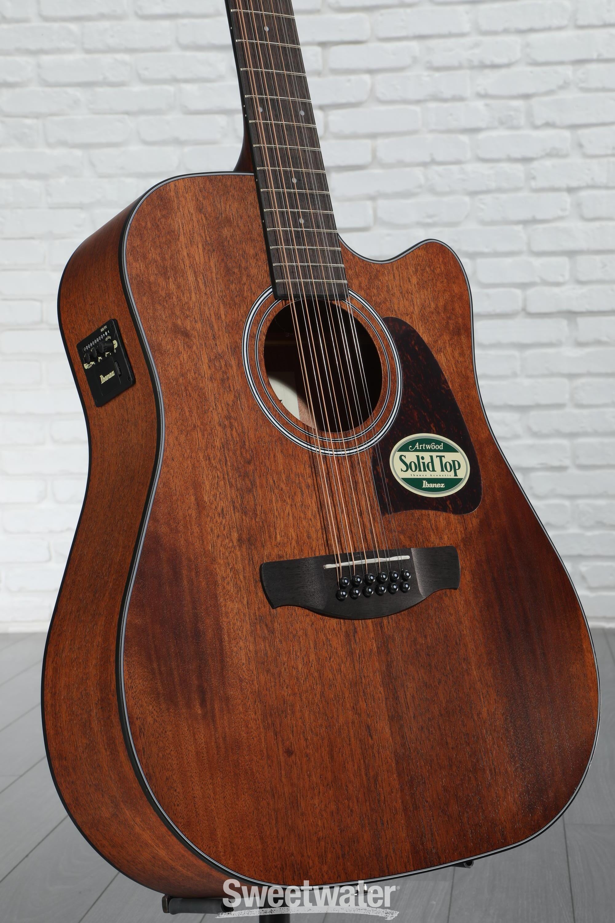 Ibanez AW5412CE 12-string Acoustic-electric Guitar - Open