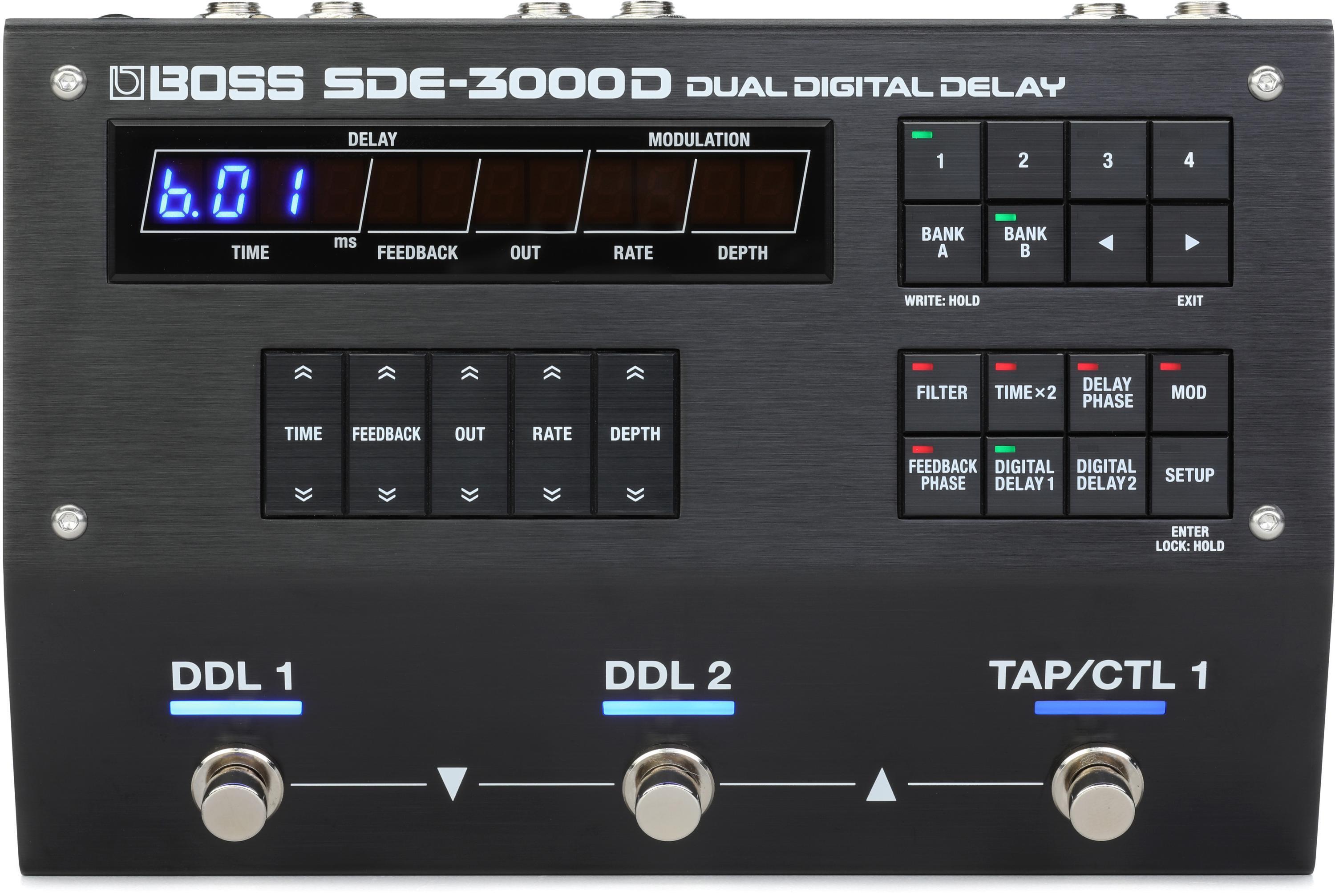 Boss SDE-3000D Dual Digital Delay Pedal | Sweetwater