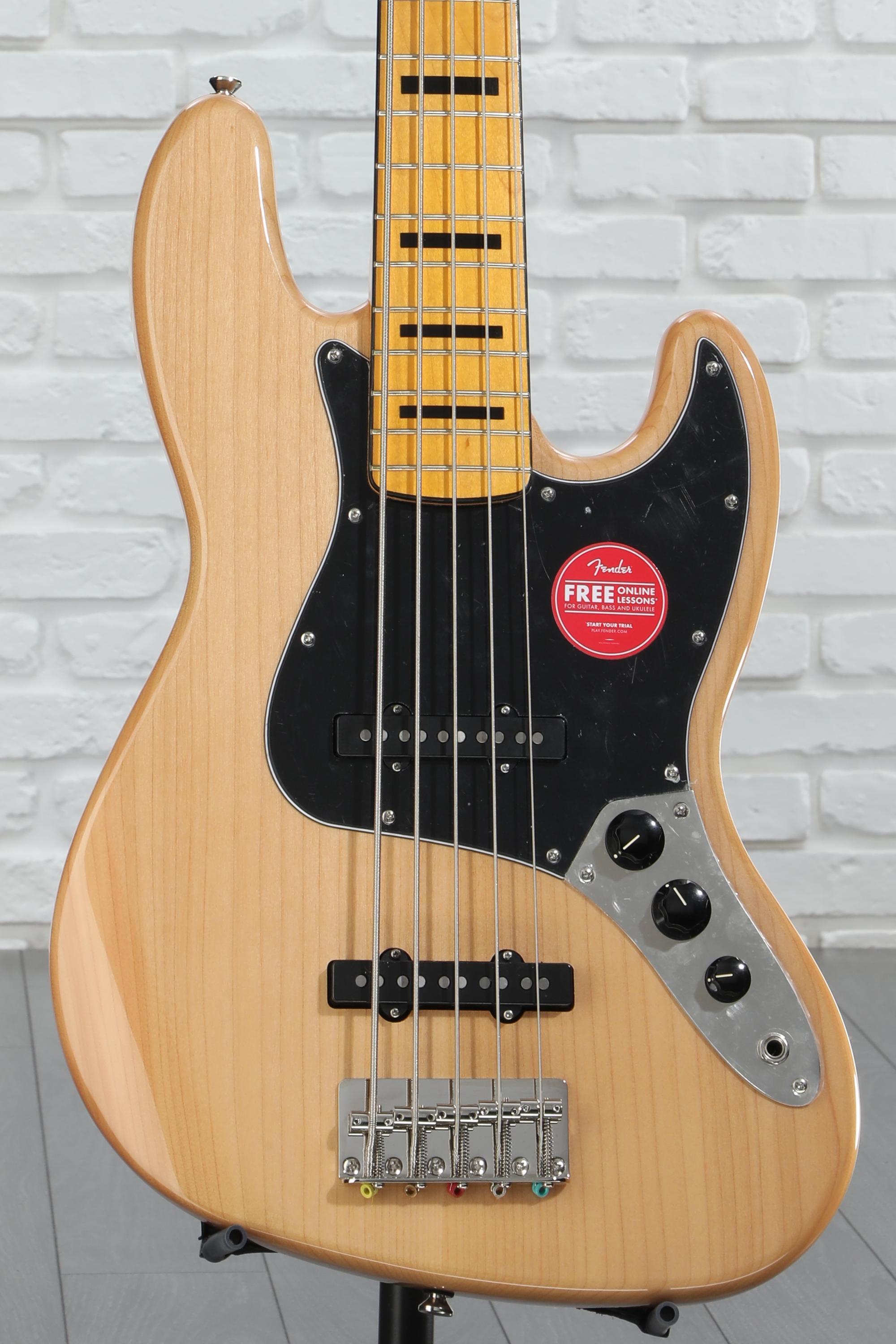 Squier Classic Vibe '70s Jazz Bass V - Natural with Maple