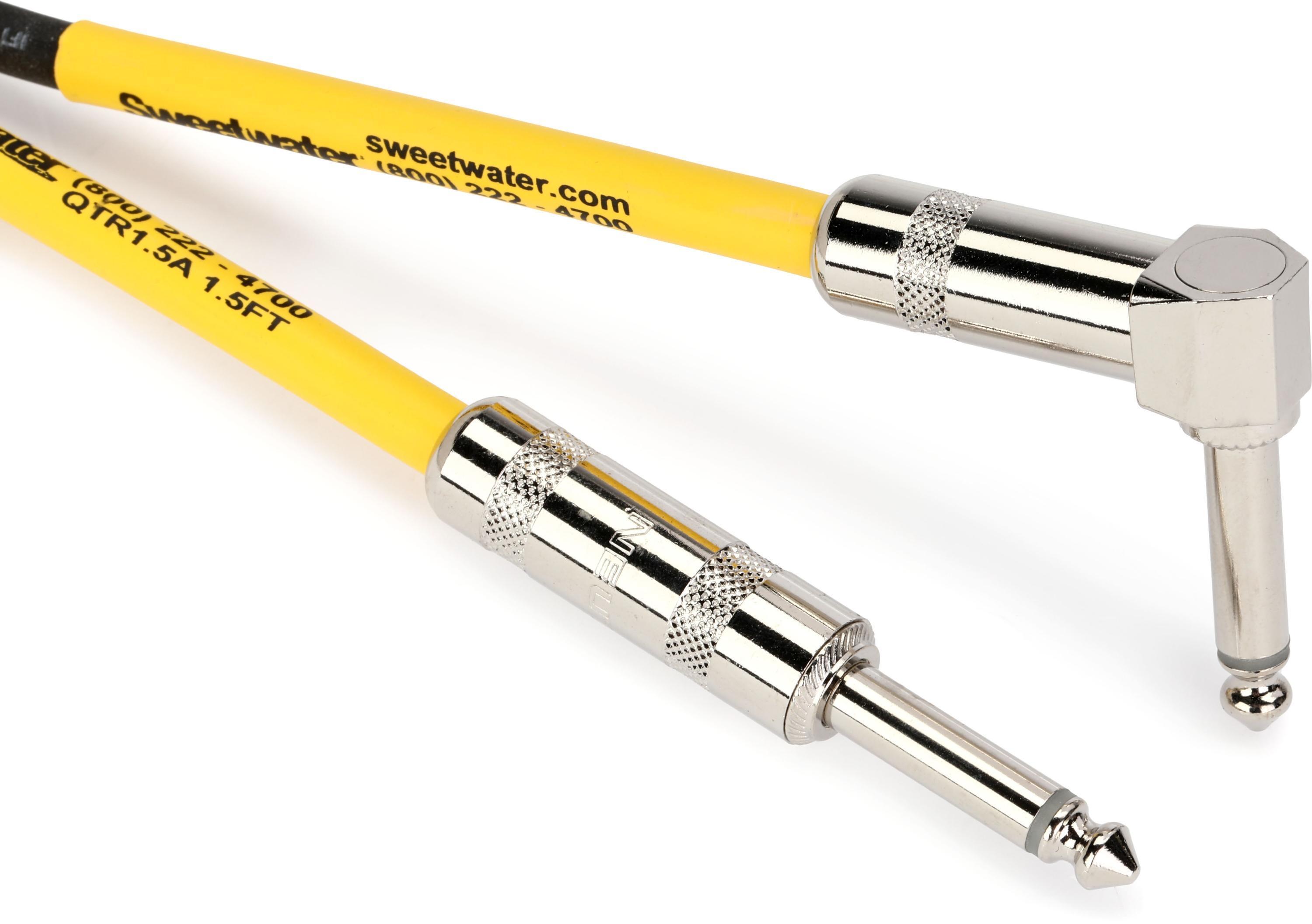 Photo of Pro Co EGL1.5 Excellines Straight to Right Angle Patch Cable - 1.5 foot