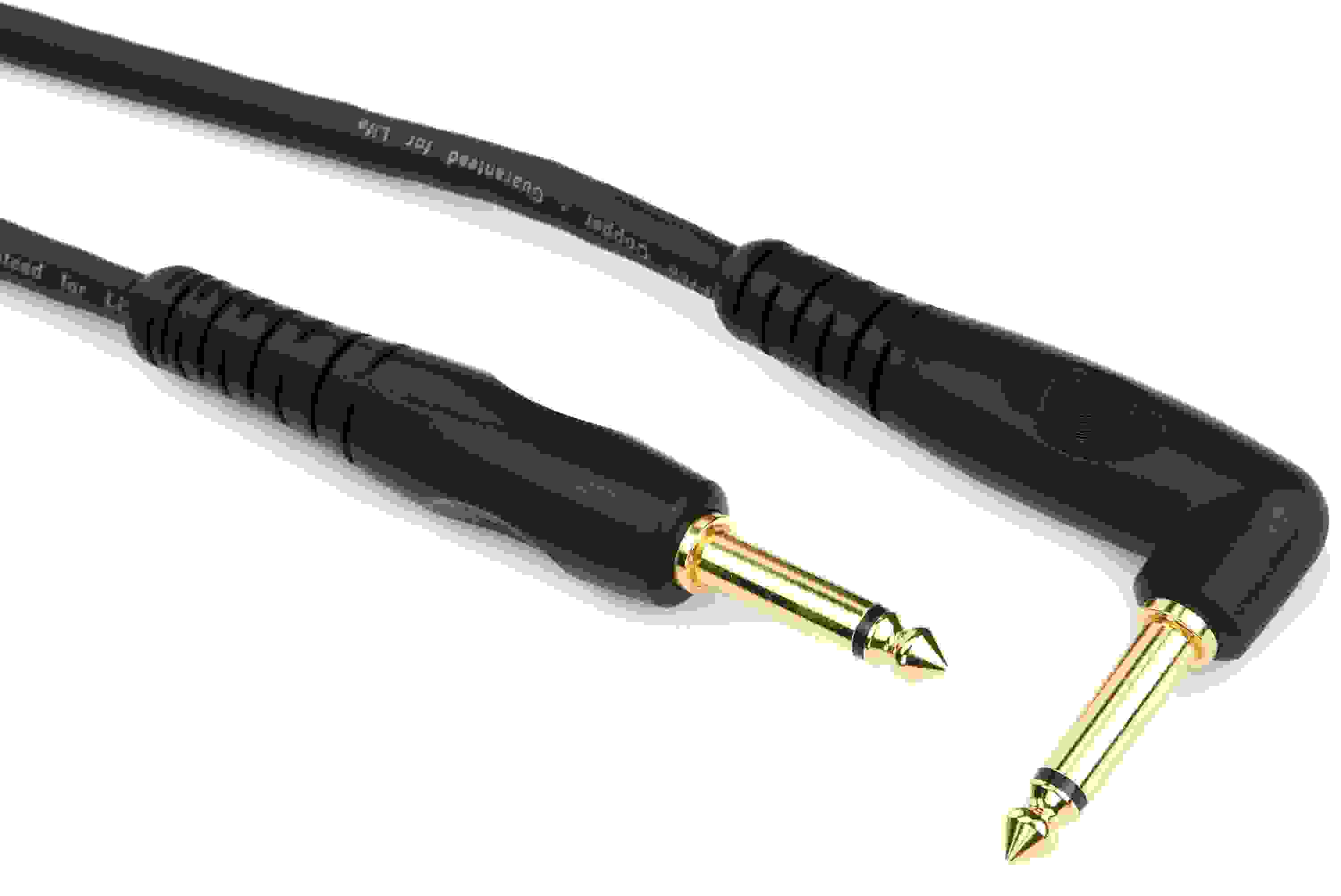 D'Addario PW-GRA-10 Custom Series Straight to Right Angle Instrument Cable - 10 foot