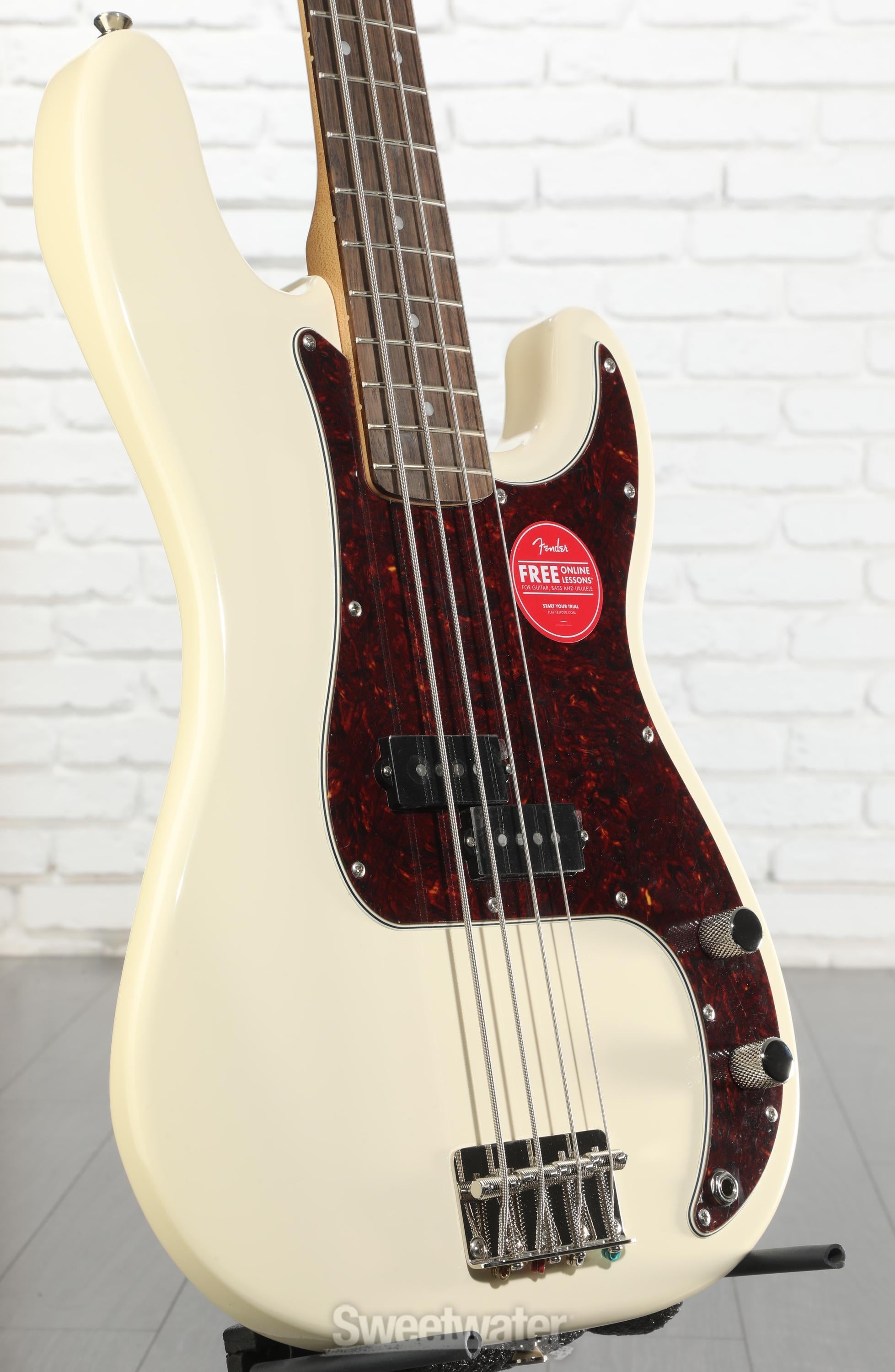 Squier Classic Vibe '60s Precision Bass - Olympic White | Sweetwater