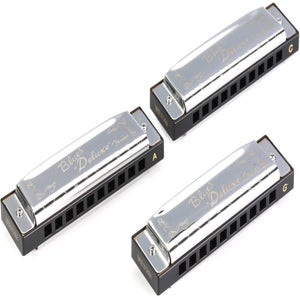 Fender Blues Deluxe Harmonicas - Pack Of 7 W/Case