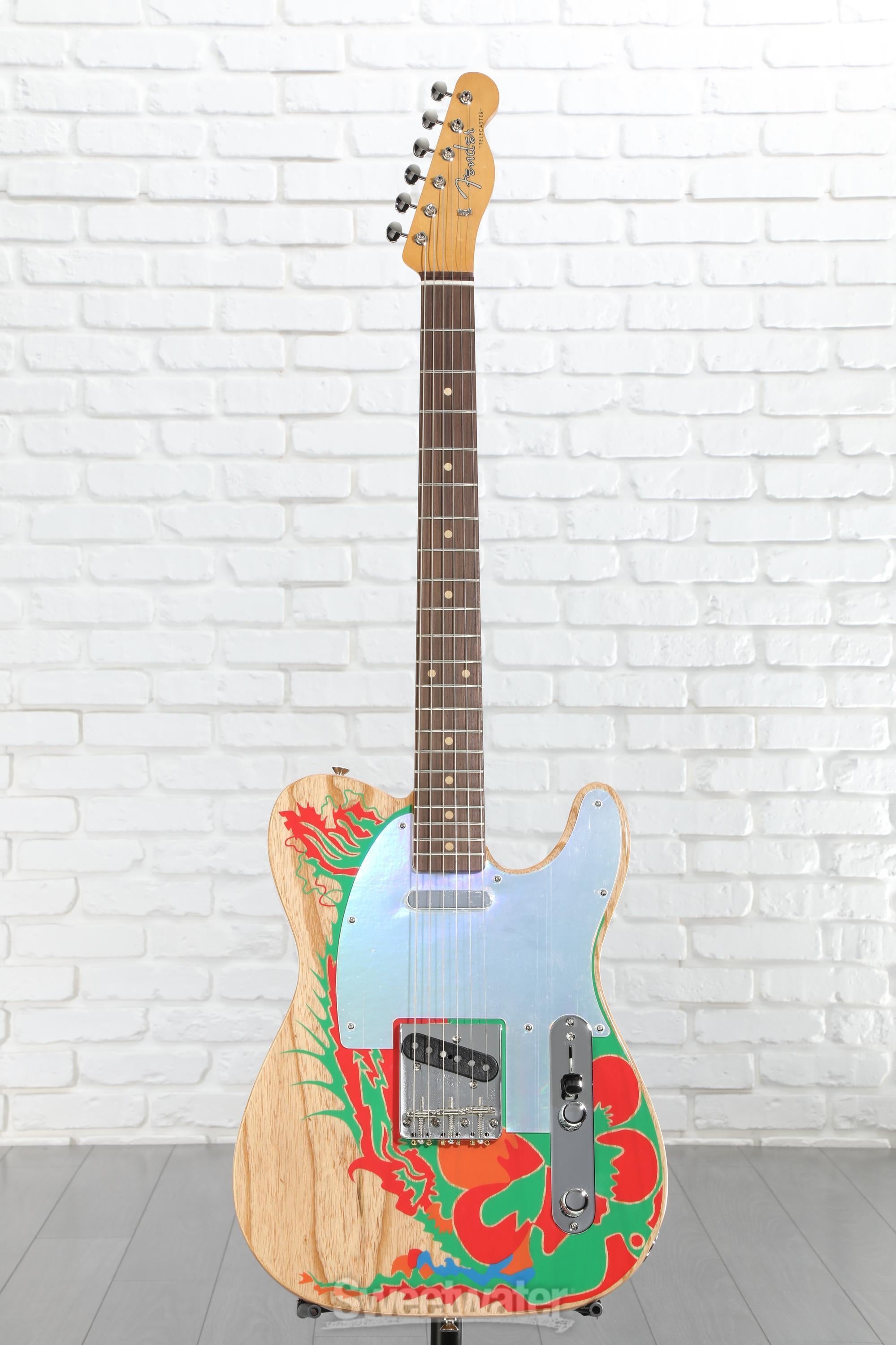 Fender Jimmy Page Telecaster - Natural with Artwork | Sweetwater