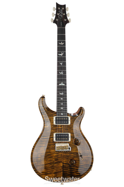 PRS Custom 24 10-Top Electric Guitar - Yellow Tiger | Sweetwater