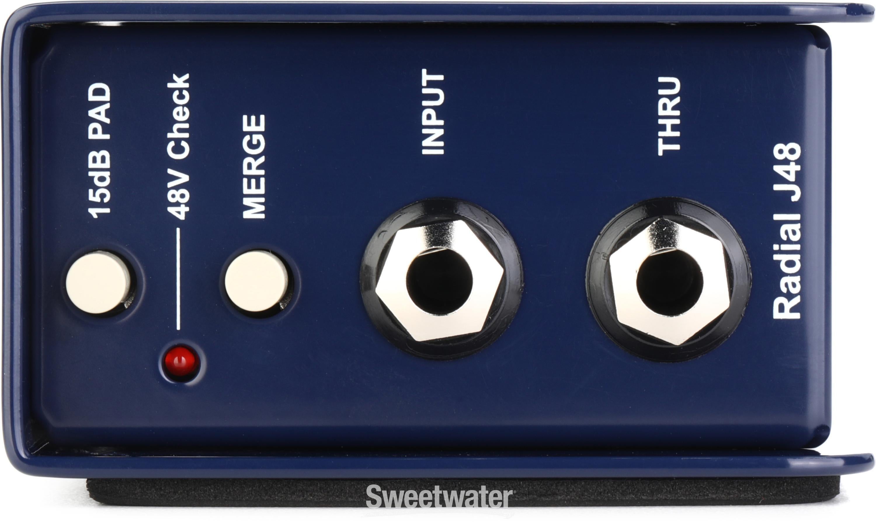 Radial J48 1-channel Active 48v Direct Box | Sweetwater