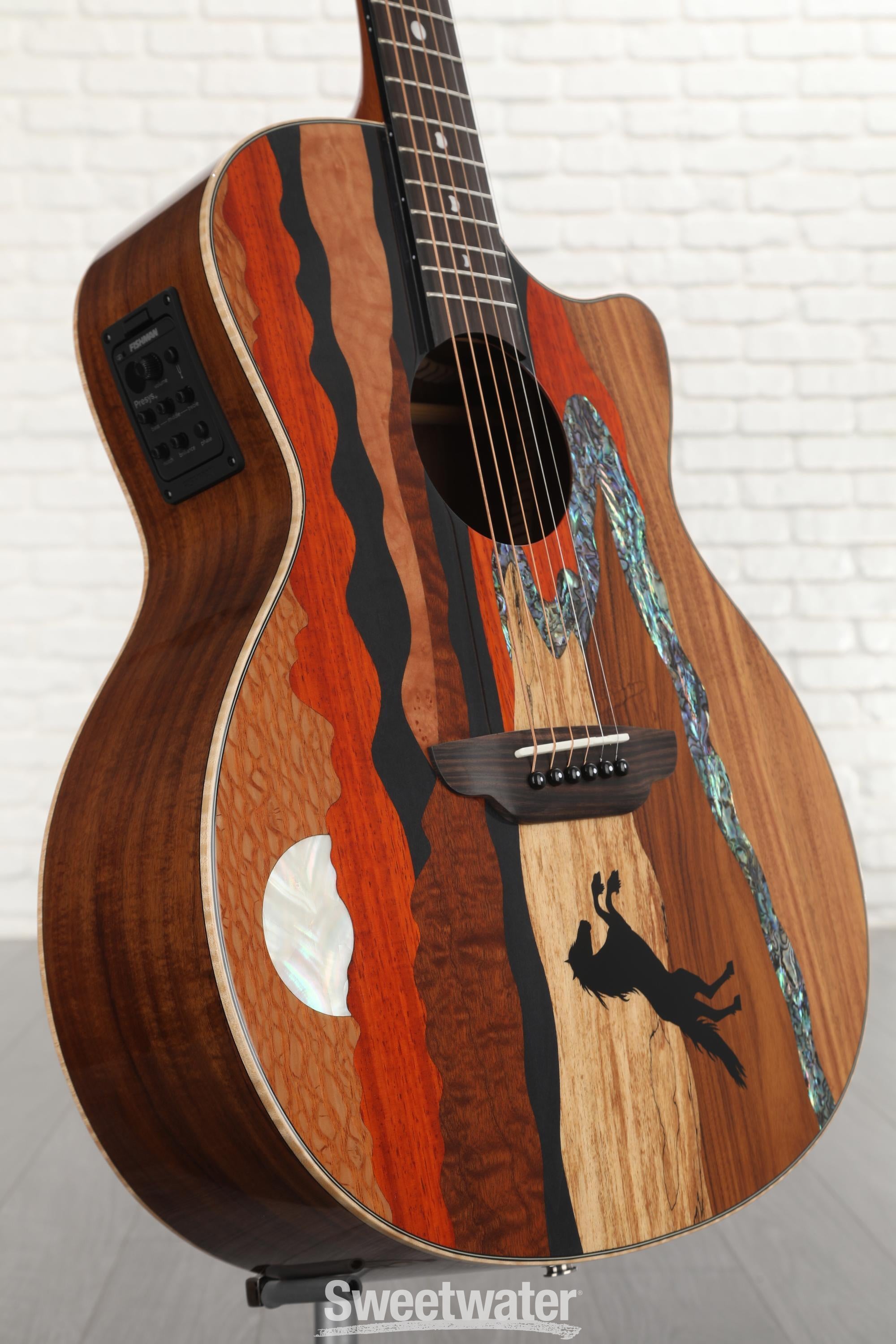 Photo of Luna Vista Stallion Tropical Wood Acoustic-electric Guitar - Gloss Natural