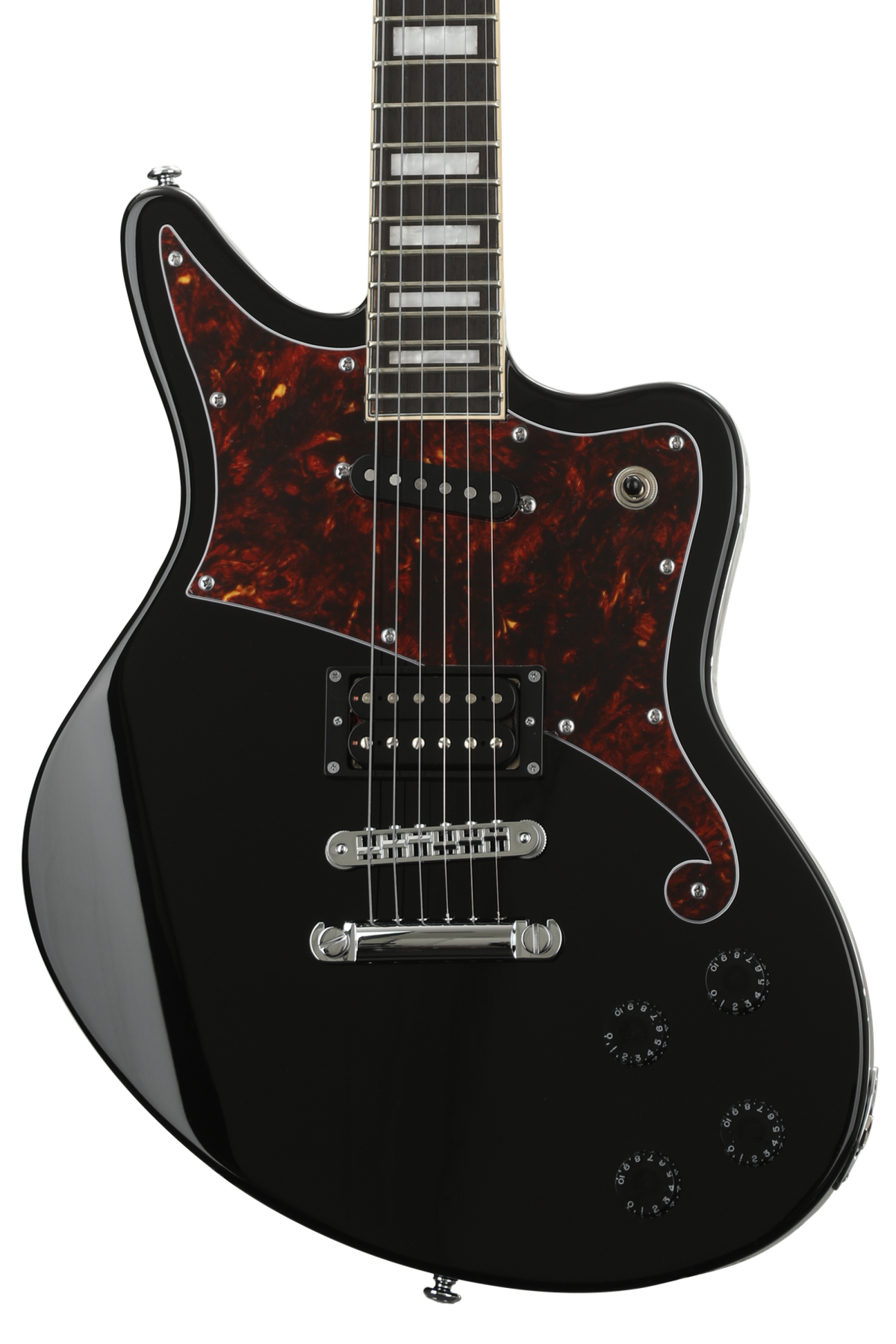 D'Angelico Premier Bedford Electric Guitar - Black | Sweetwater
