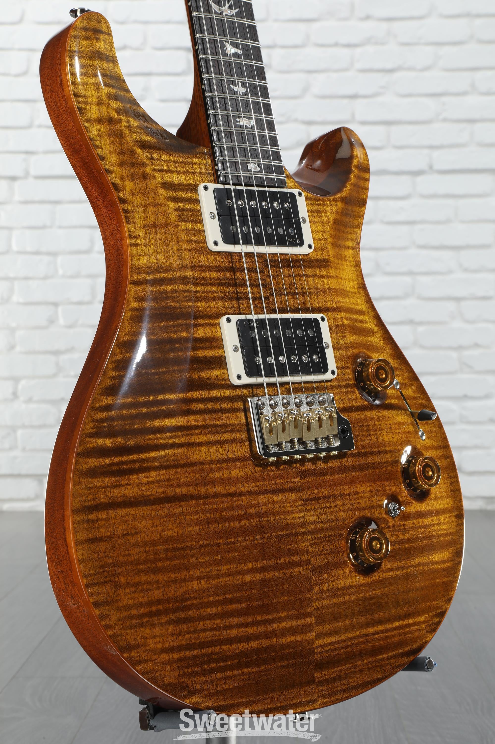 PRS Custom 24 Piezo Electric Guitar - Black Gold | Sweetwater