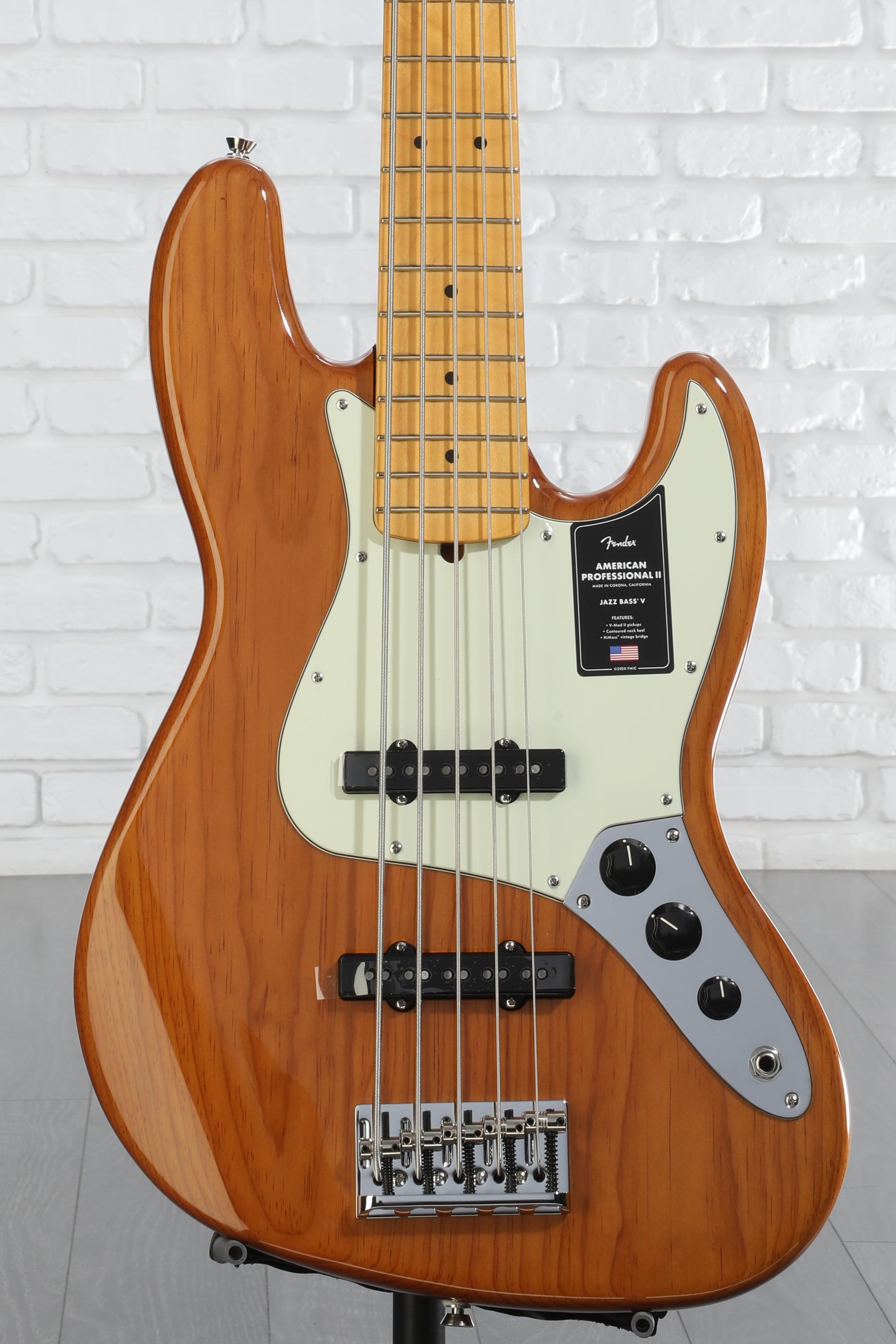 Fender American Professional II Jazz Bass V - Roasted Pine