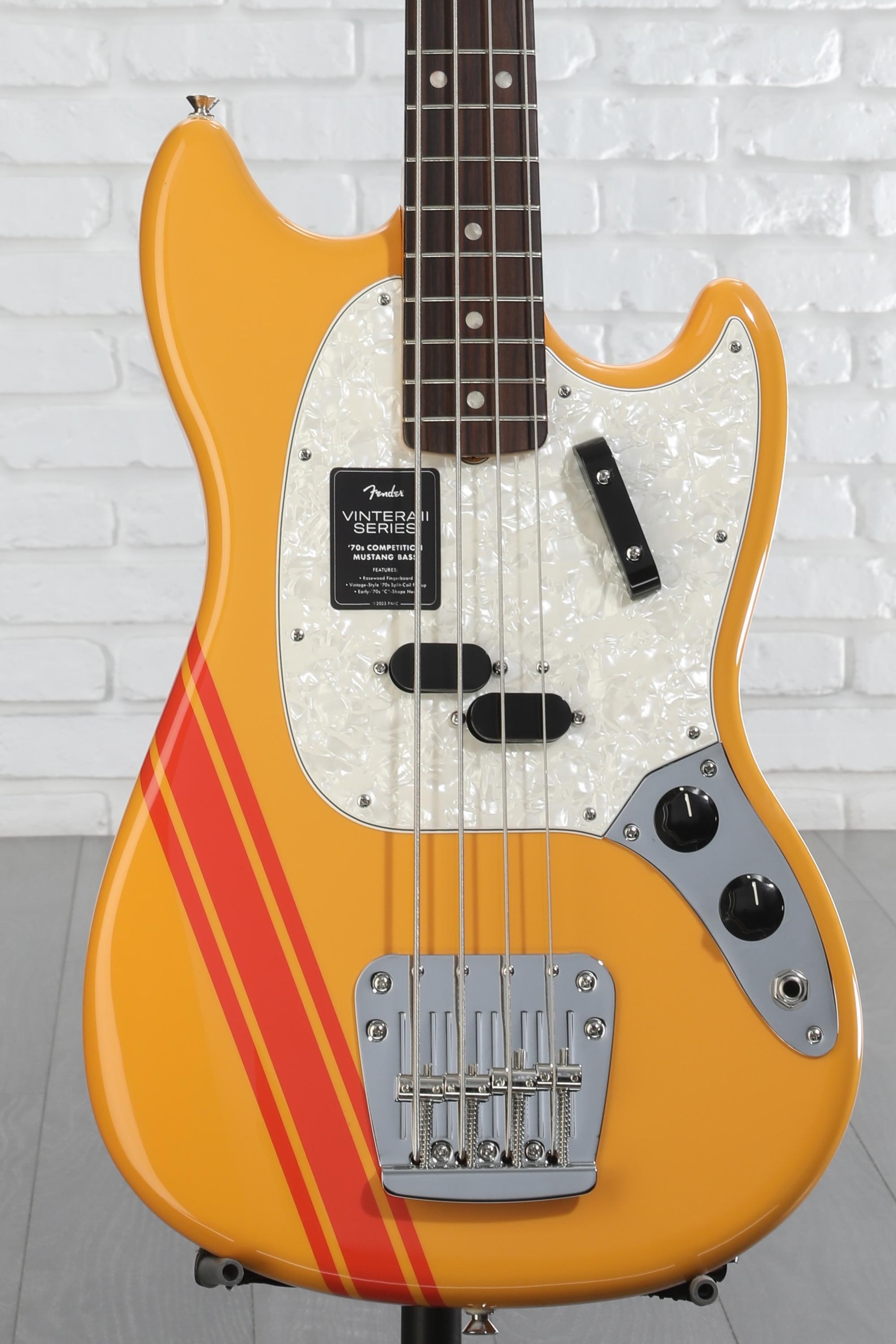 女性が喜ぶ♪ II Vintera Fender '70s Orange Competition - Bass Mustang ギター
