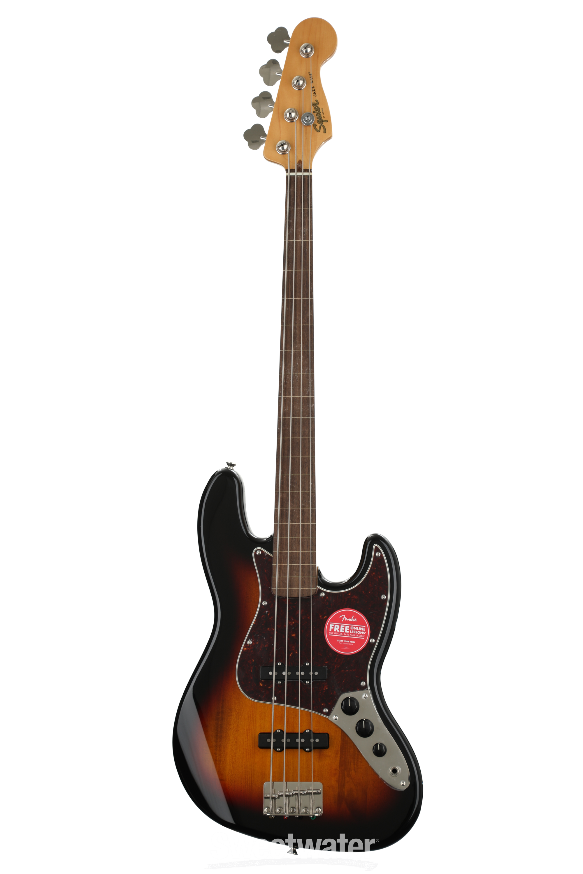 Squier classic vibe fretless deals jazz bass