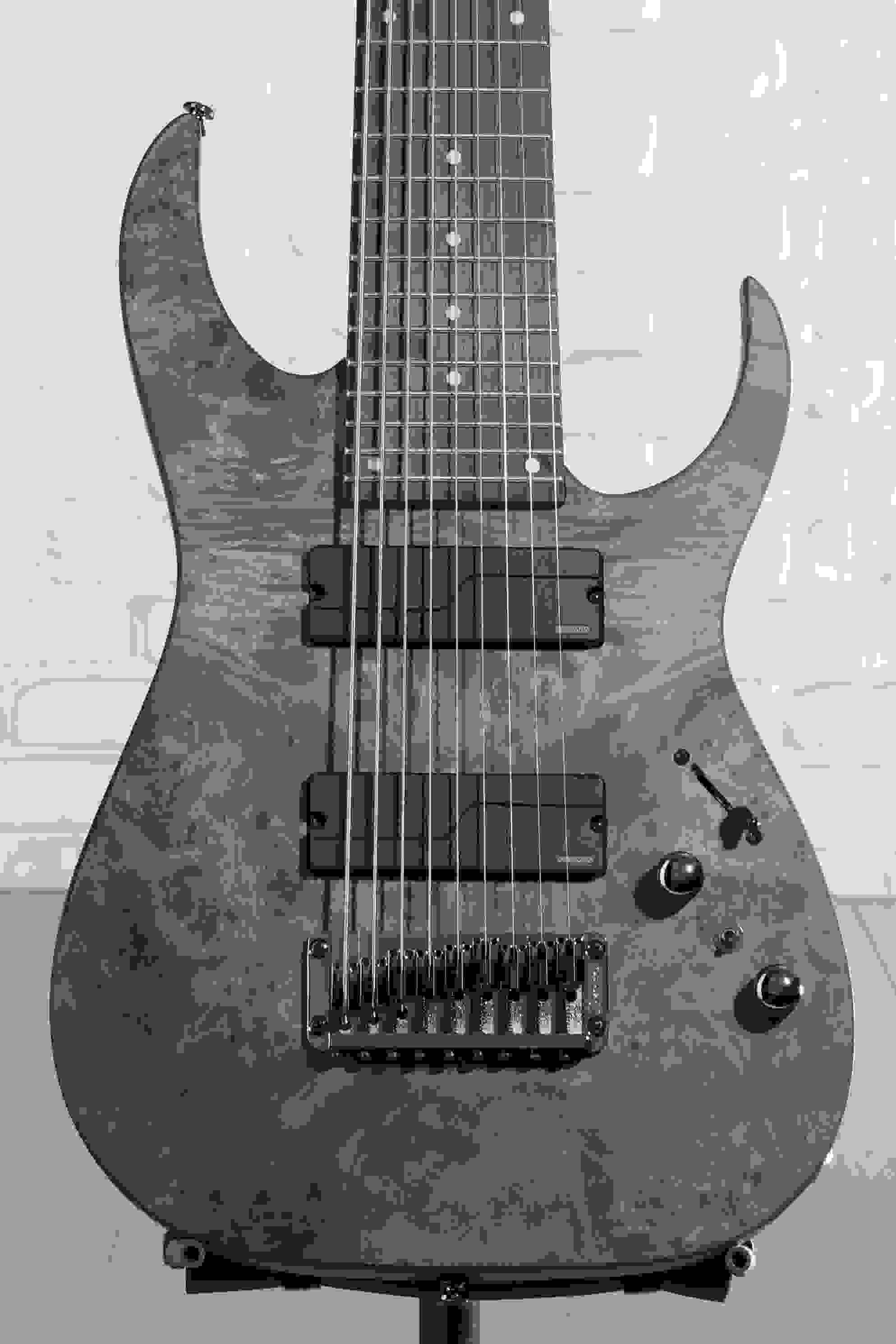 Ibanez Axe Design Lab RG9PB 9-string Electric Guitar - Transparent Gray Flat